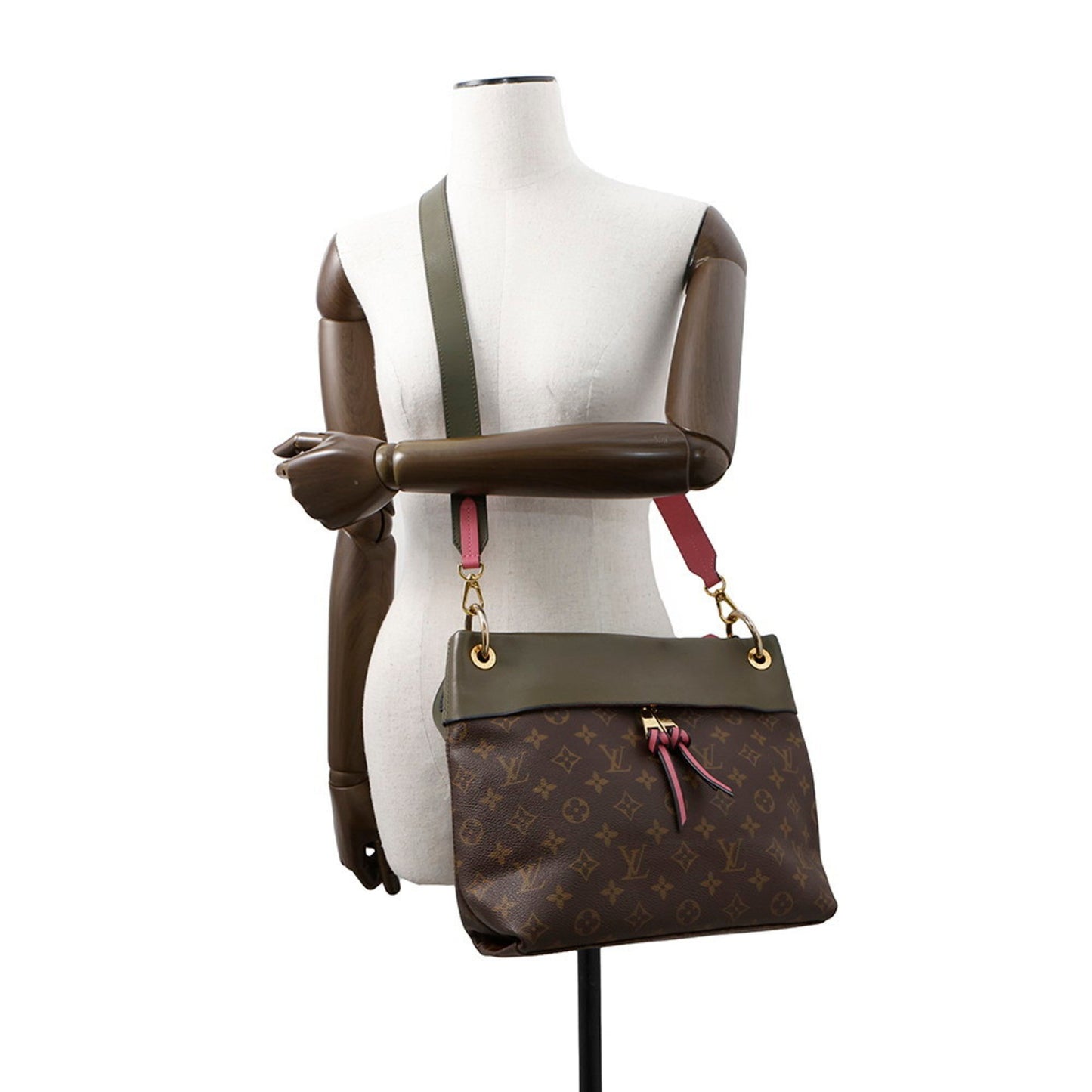 Louis Vuitton Tuileries, Brown, Canvas, shoulder