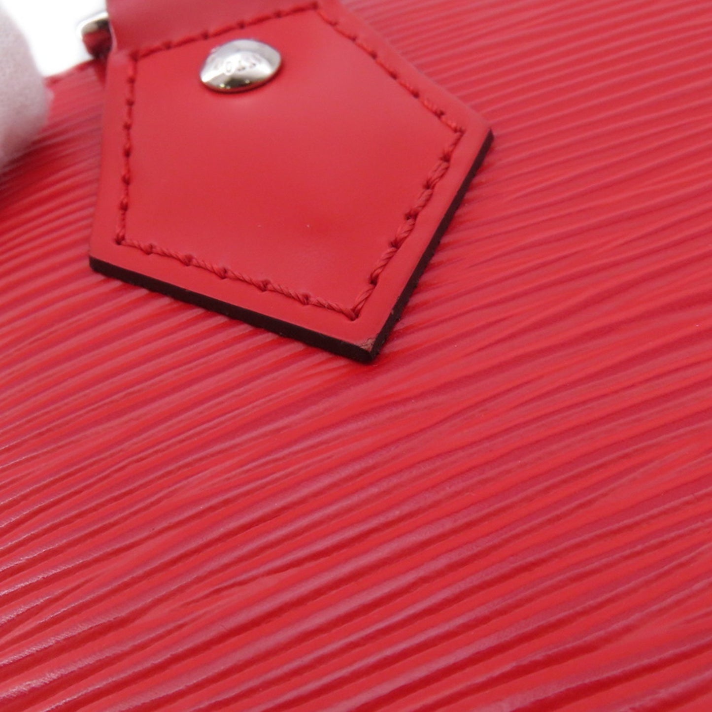 Louis Vuitton Alma BB, Red, Leather, handbag