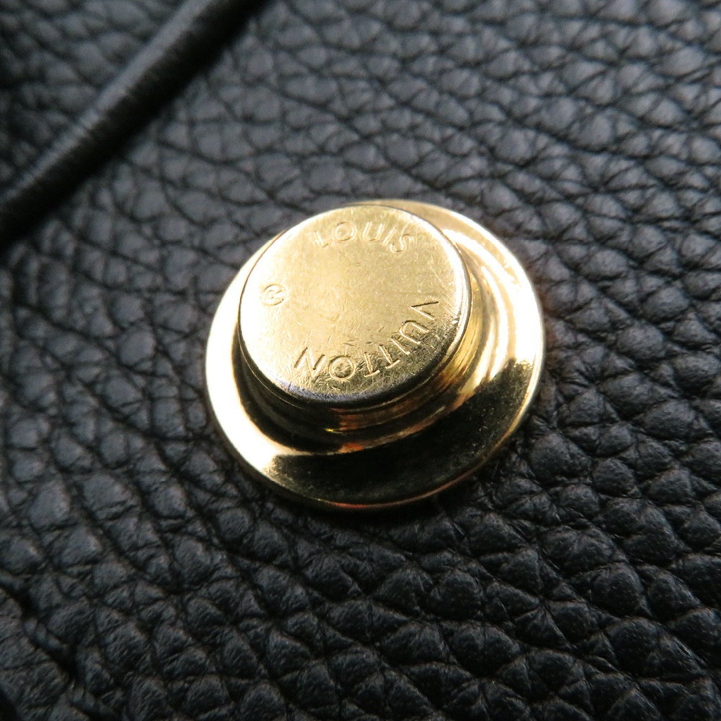 Louis Vuitton Milla, Black, Leather, handbag