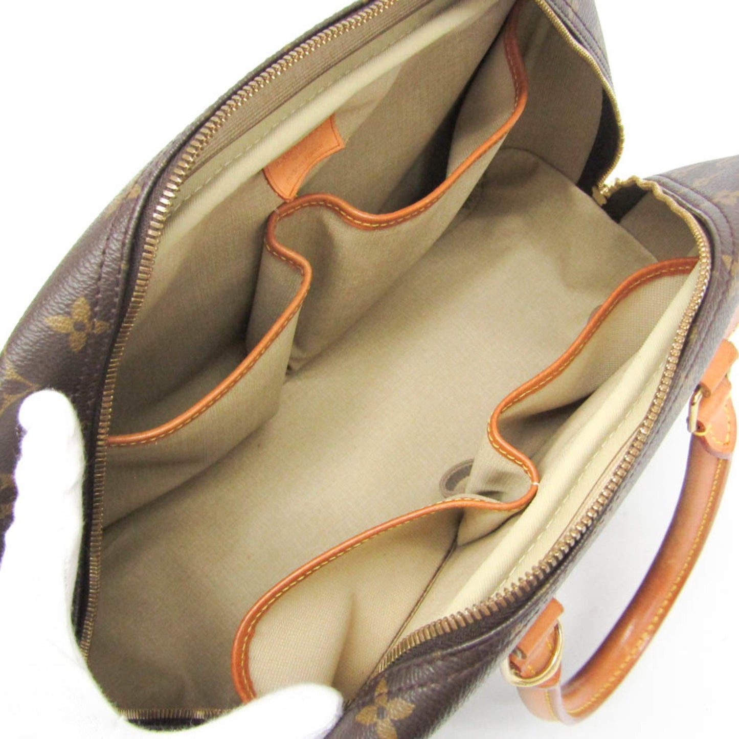Louis Vuitton Deauville, Brown, Canvas, handbag