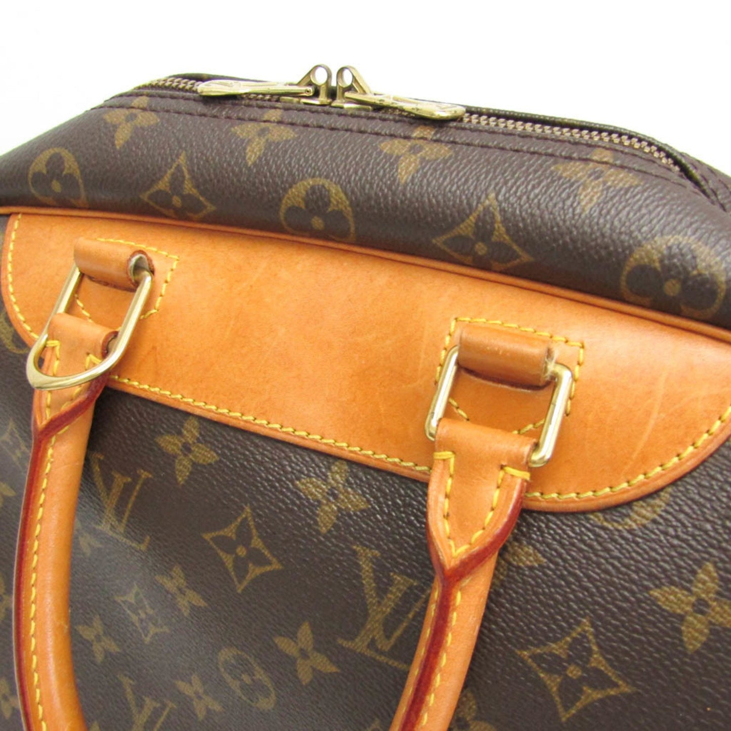 Louis Vuitton Deauville, Brown, Canvas, handbag