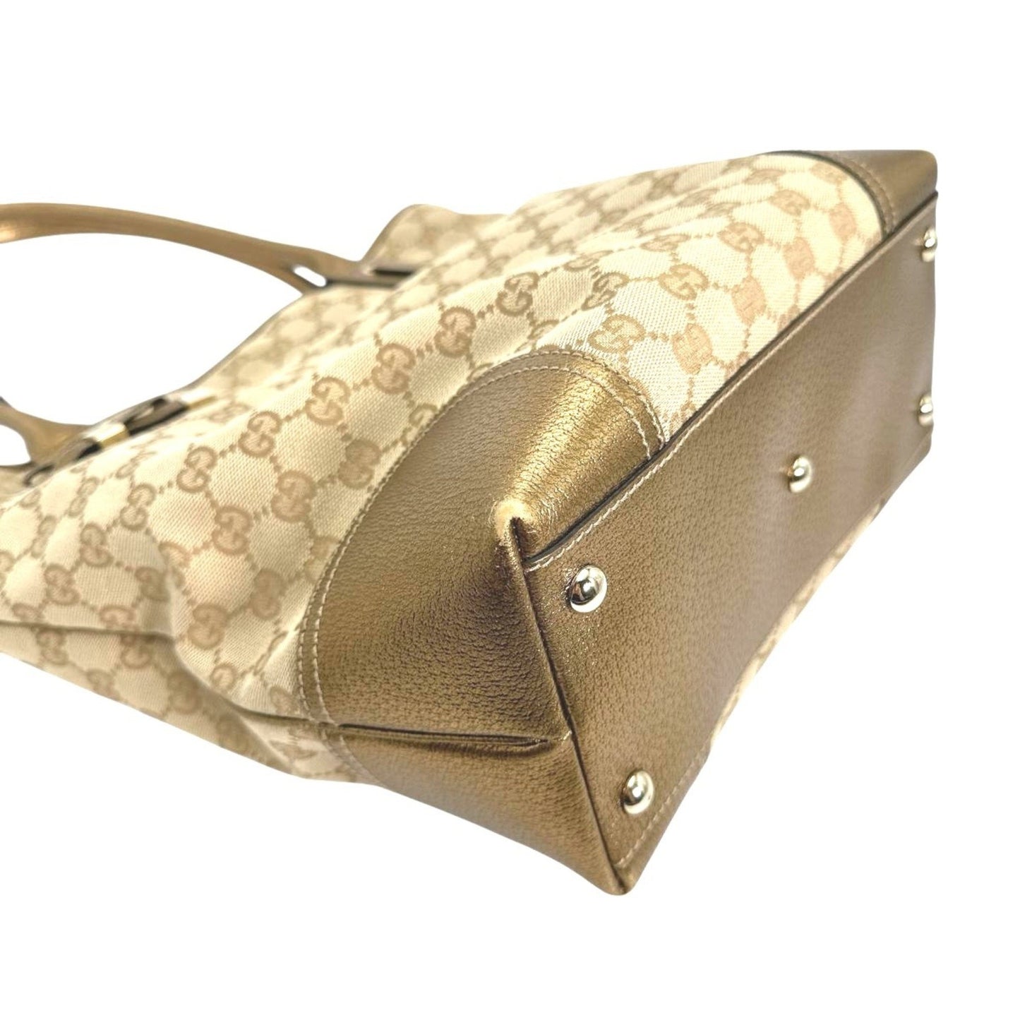 Gucci Princy, Beige, Canvas, shoulder