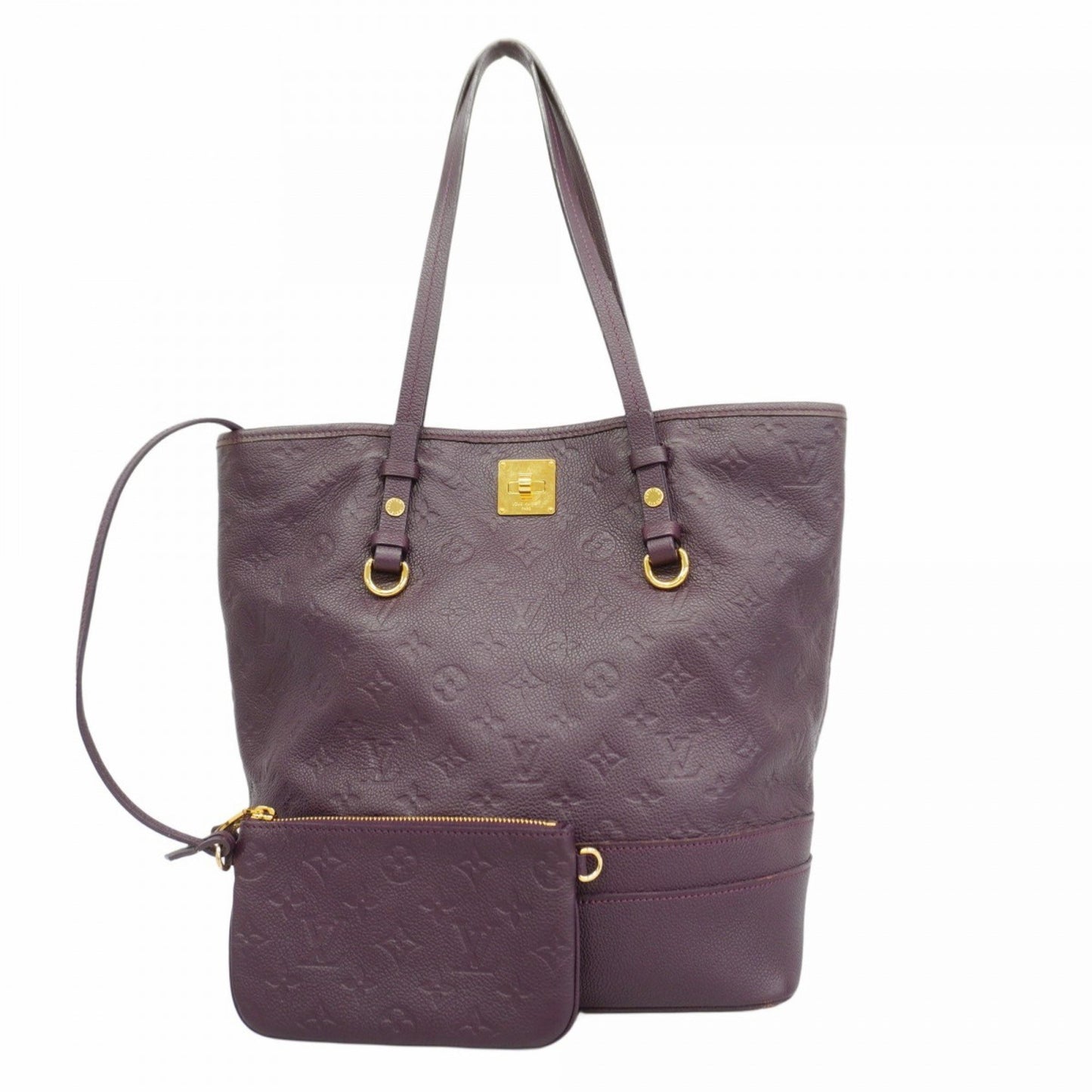 Louis Vuitton Citadine, Purple, Leather, tote