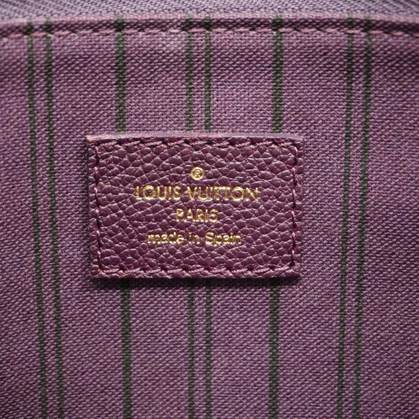 Louis Vuitton Citadine, Purple, Leather, tote