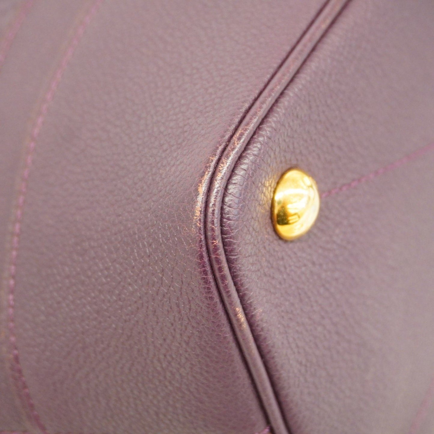 Louis Vuitton Citadine, Purple, Leather, tote