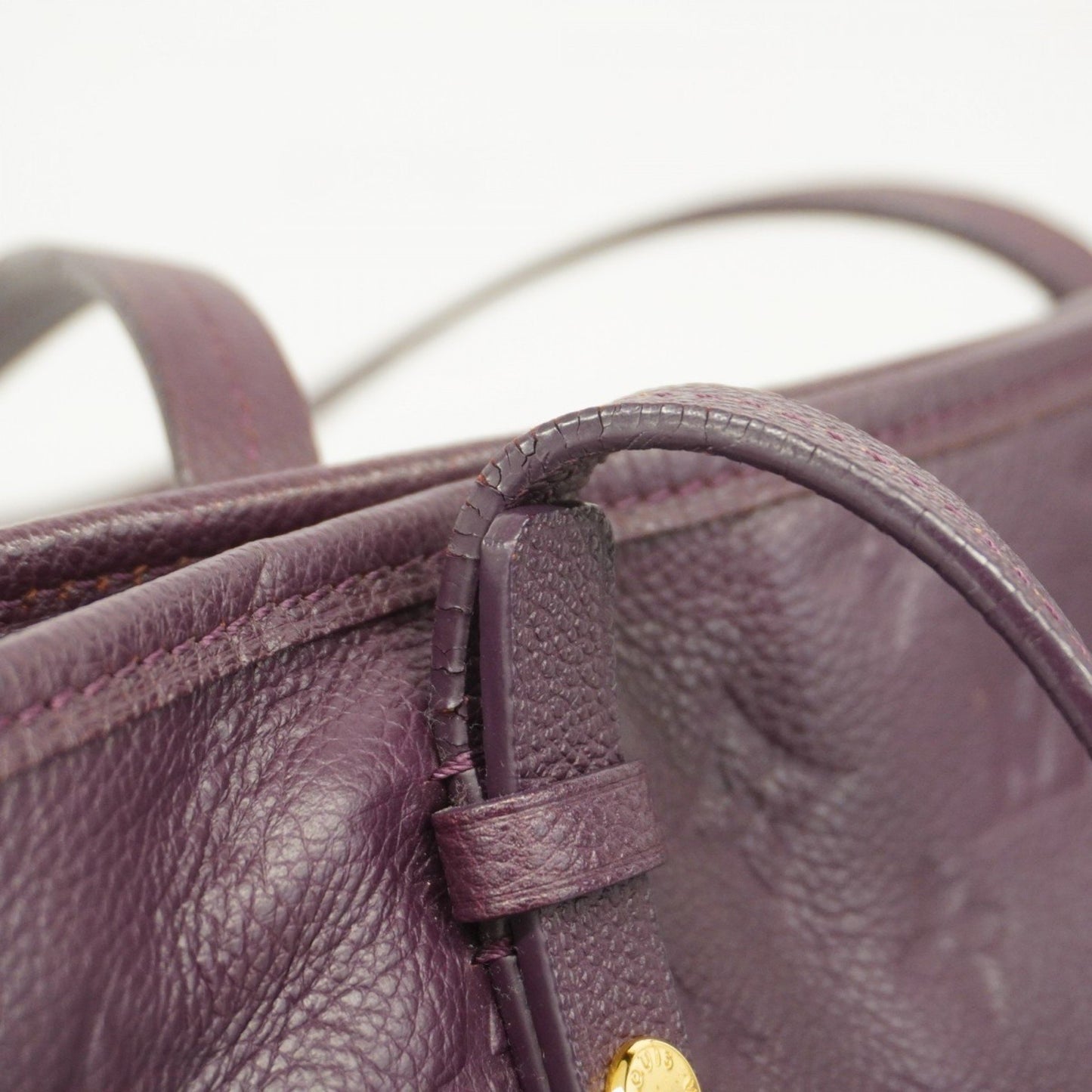 Louis Vuitton Citadine, Purple, Leather, tote