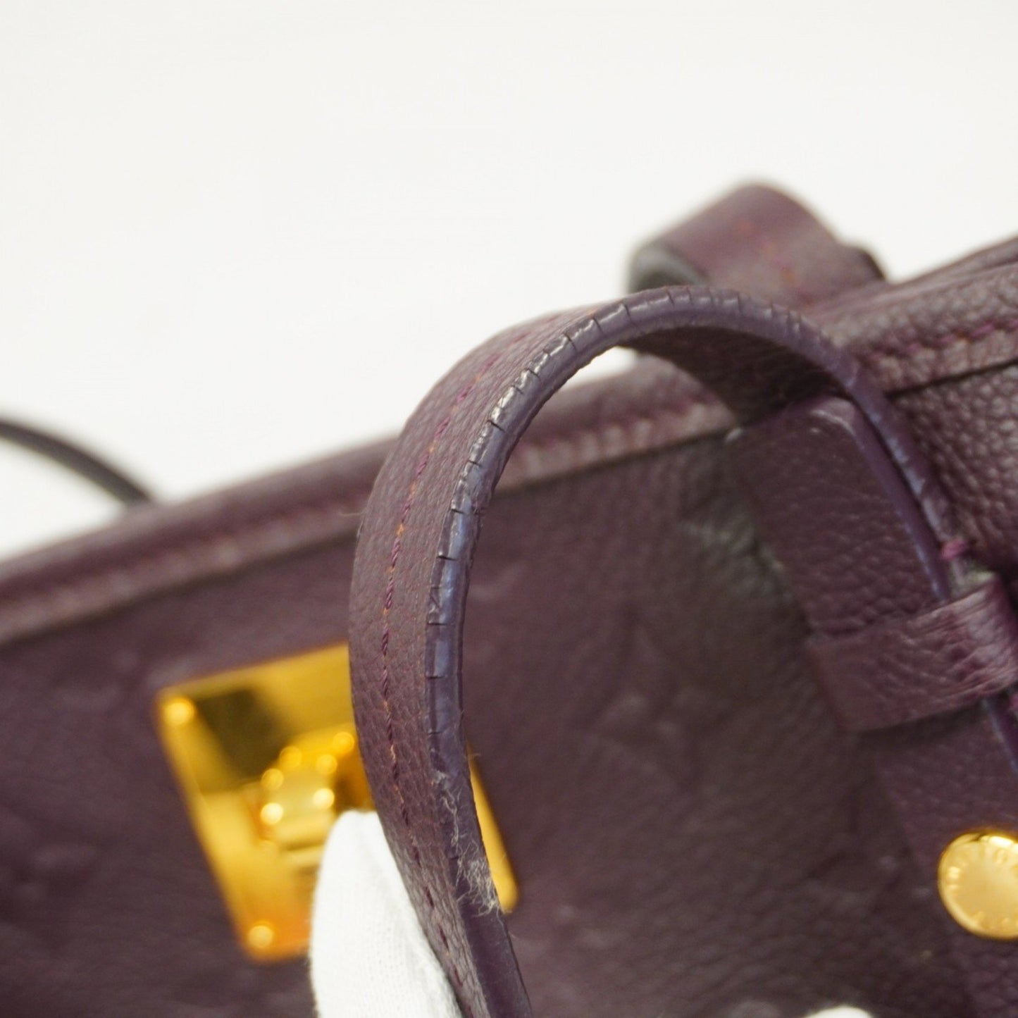 Louis Vuitton Citadine, Purple, Leather, tote