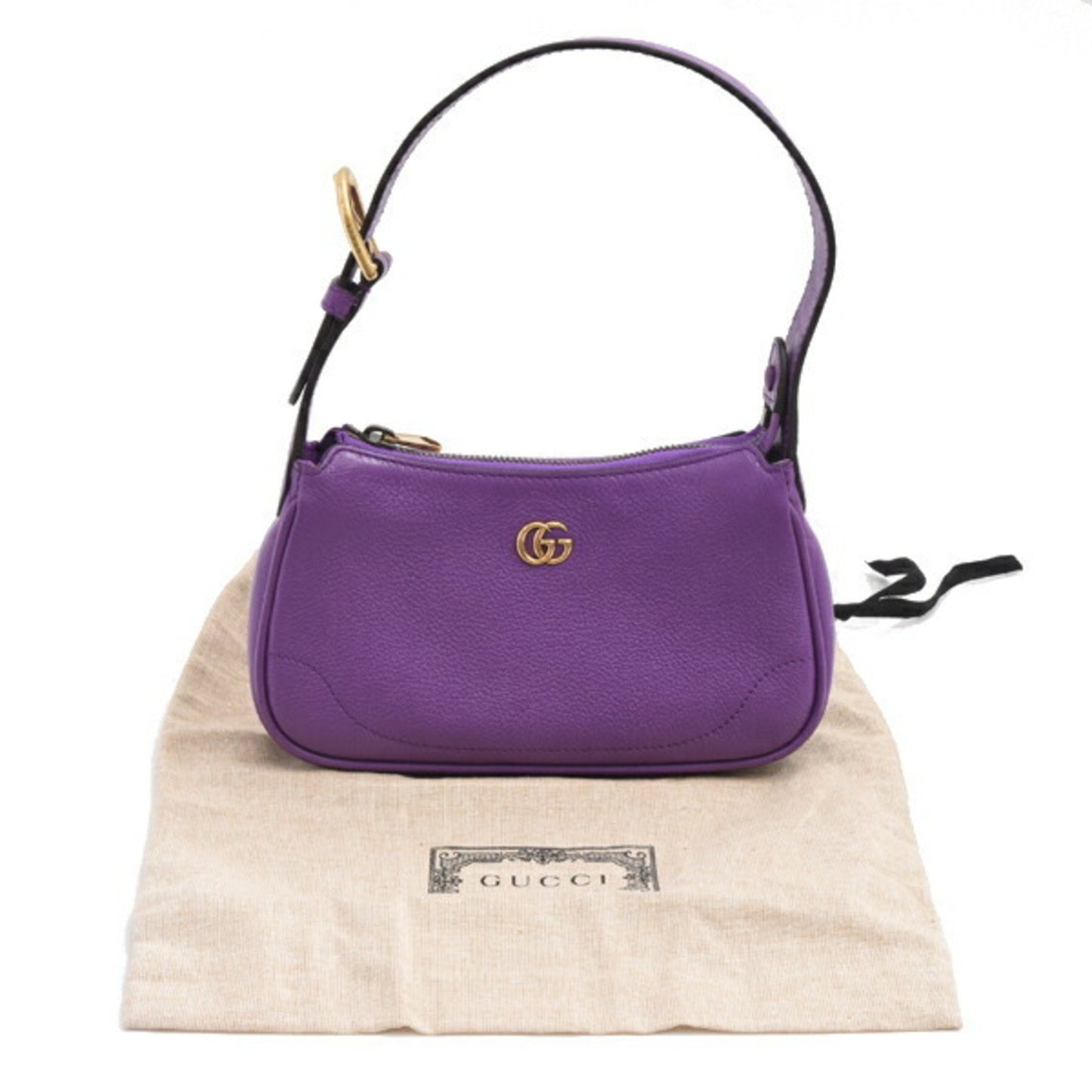 Gucci Aphrodite, Purple, Leather, shoulder