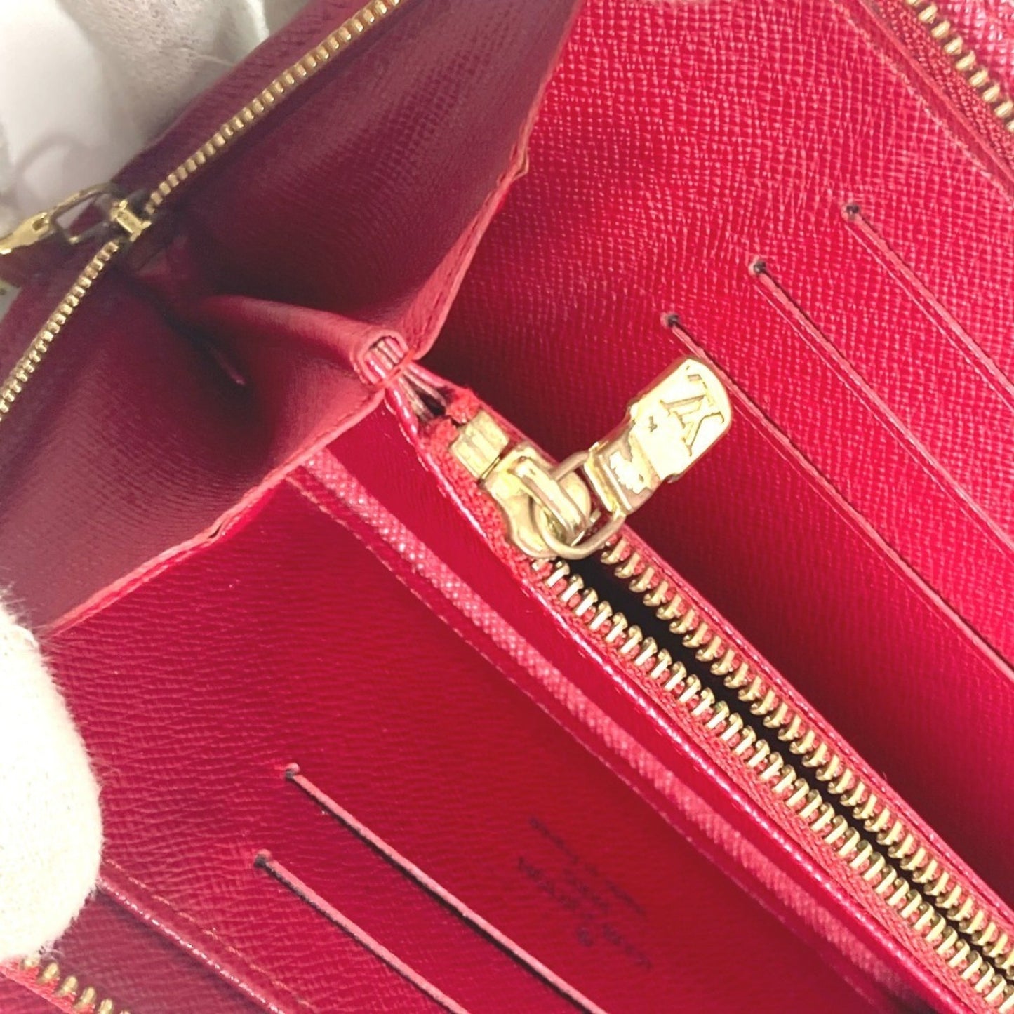 Louis Vuitton Porte monnaie Zippy, Brown, Canvas, wallet