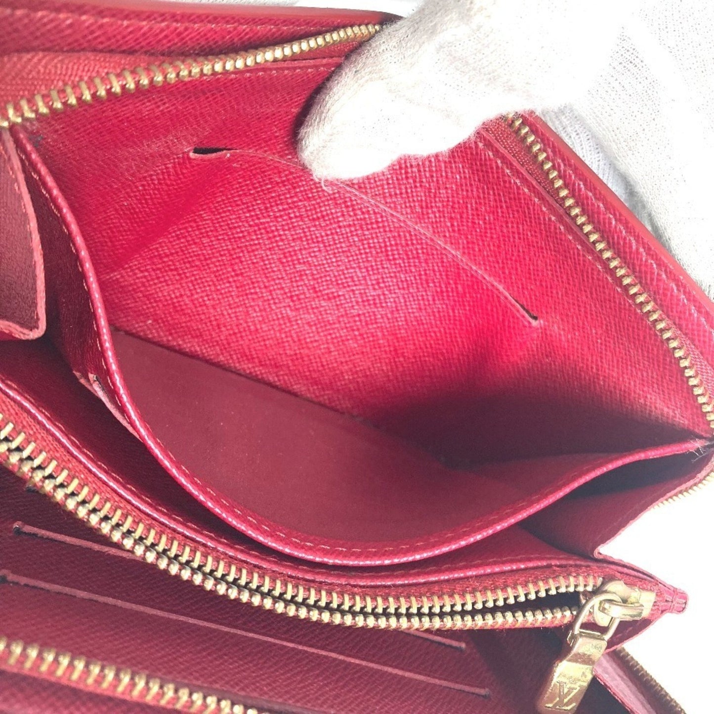 Louis Vuitton Porte monnaie Zippy, Brown, Canvas, wallet