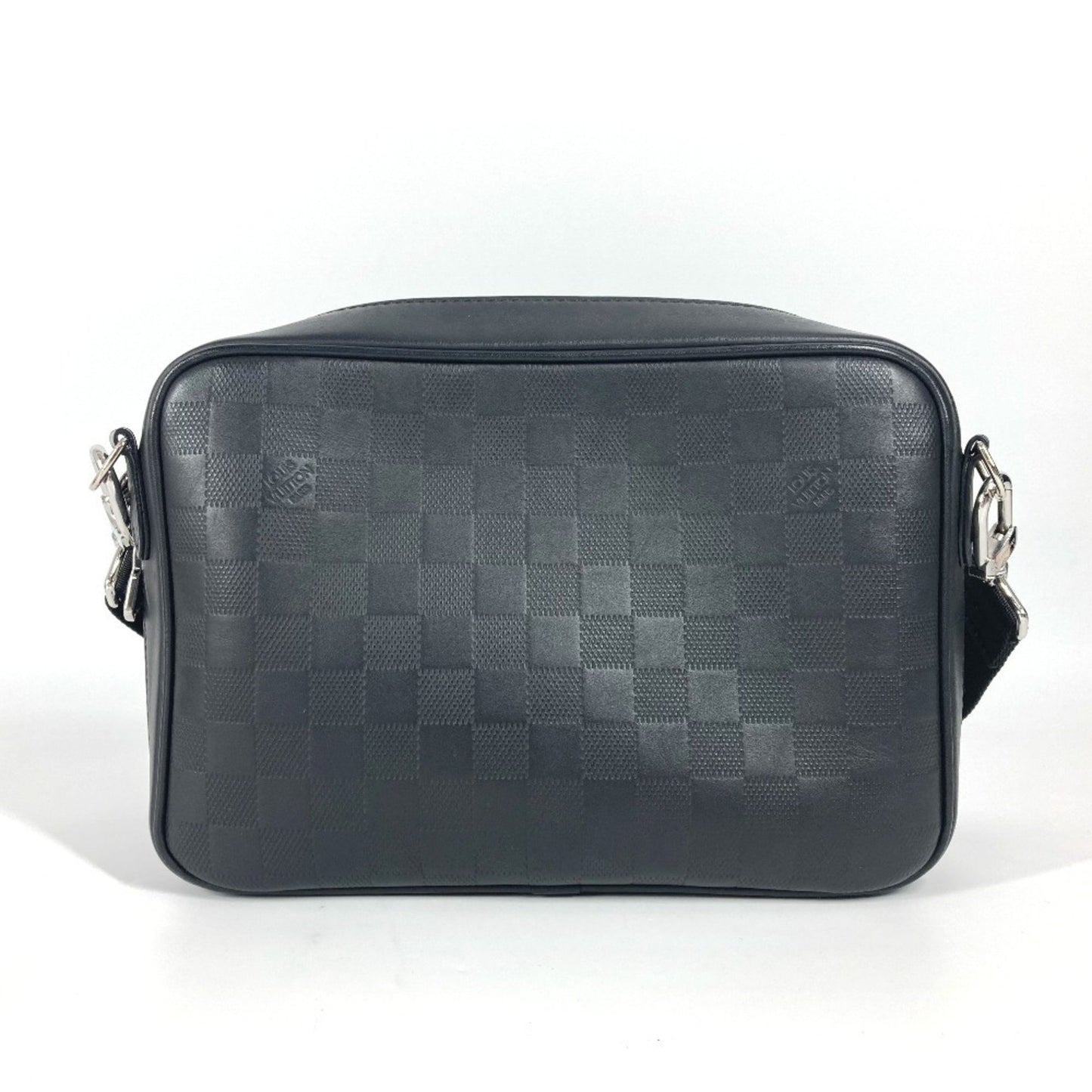 Louis Vuitton Sirius, Black, Leather, shoulder