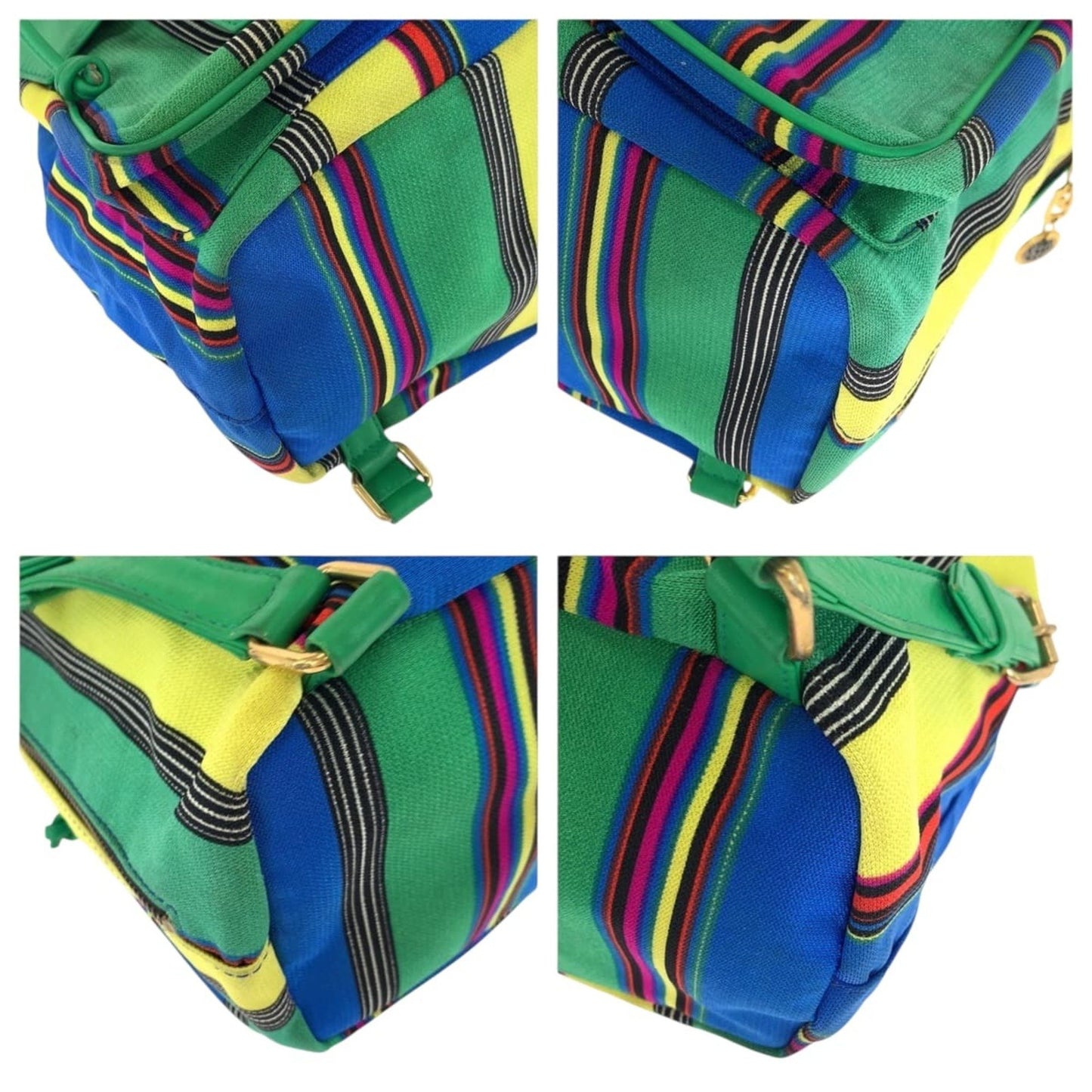 Versace, Multicolour, Canvas, backpack