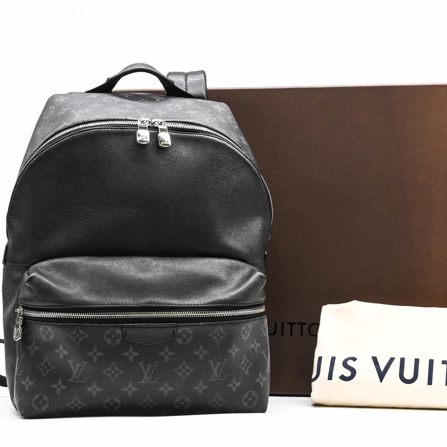 Louis Vuitton Discovery, Black, Canvas, backpack
