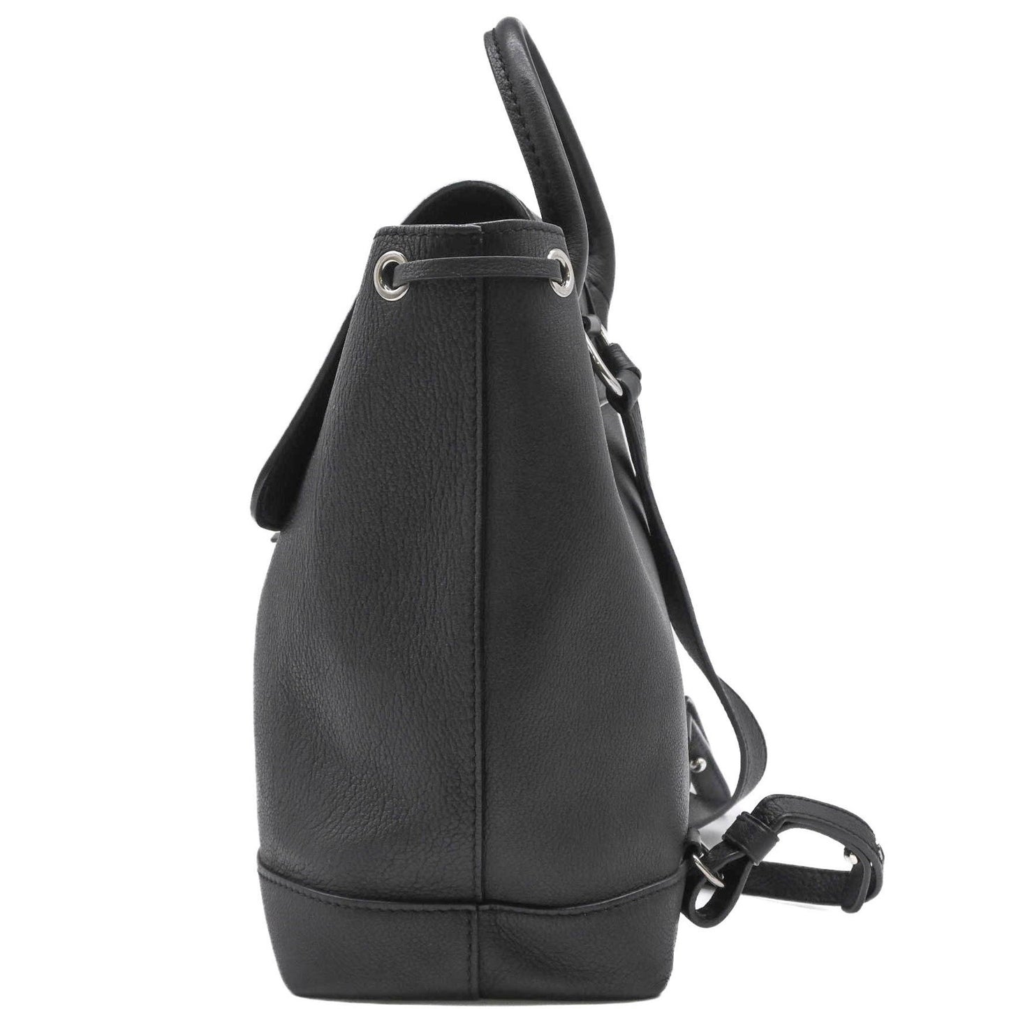 Louis Vuitton Lockme, Black, Leather, backpack