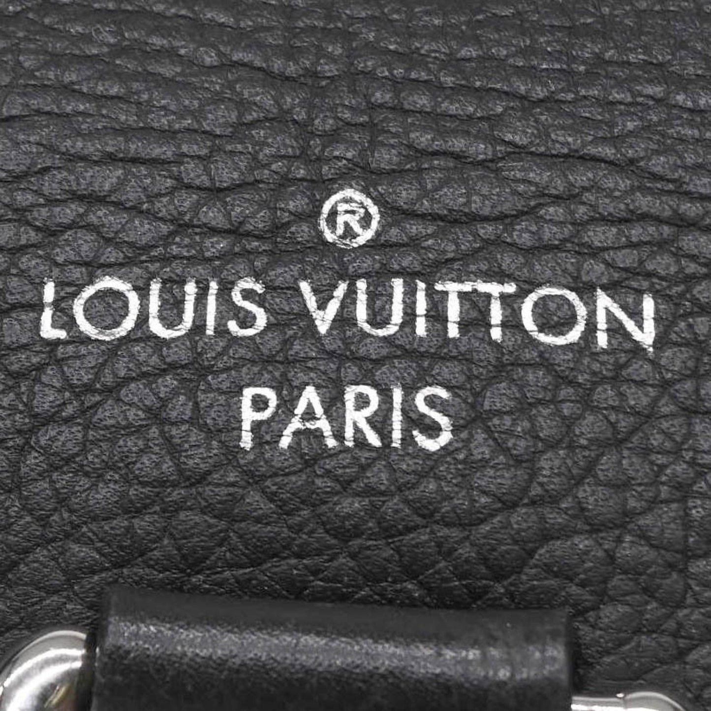 Louis Vuitton Lockme, Black, Leather, backpack