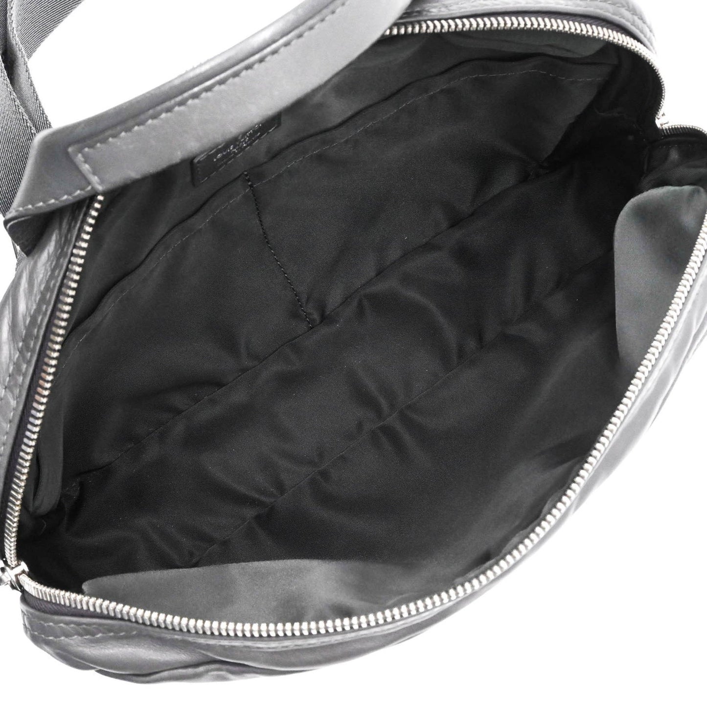 Louis Vuitton V Line Cross, Black, Leather, clutch