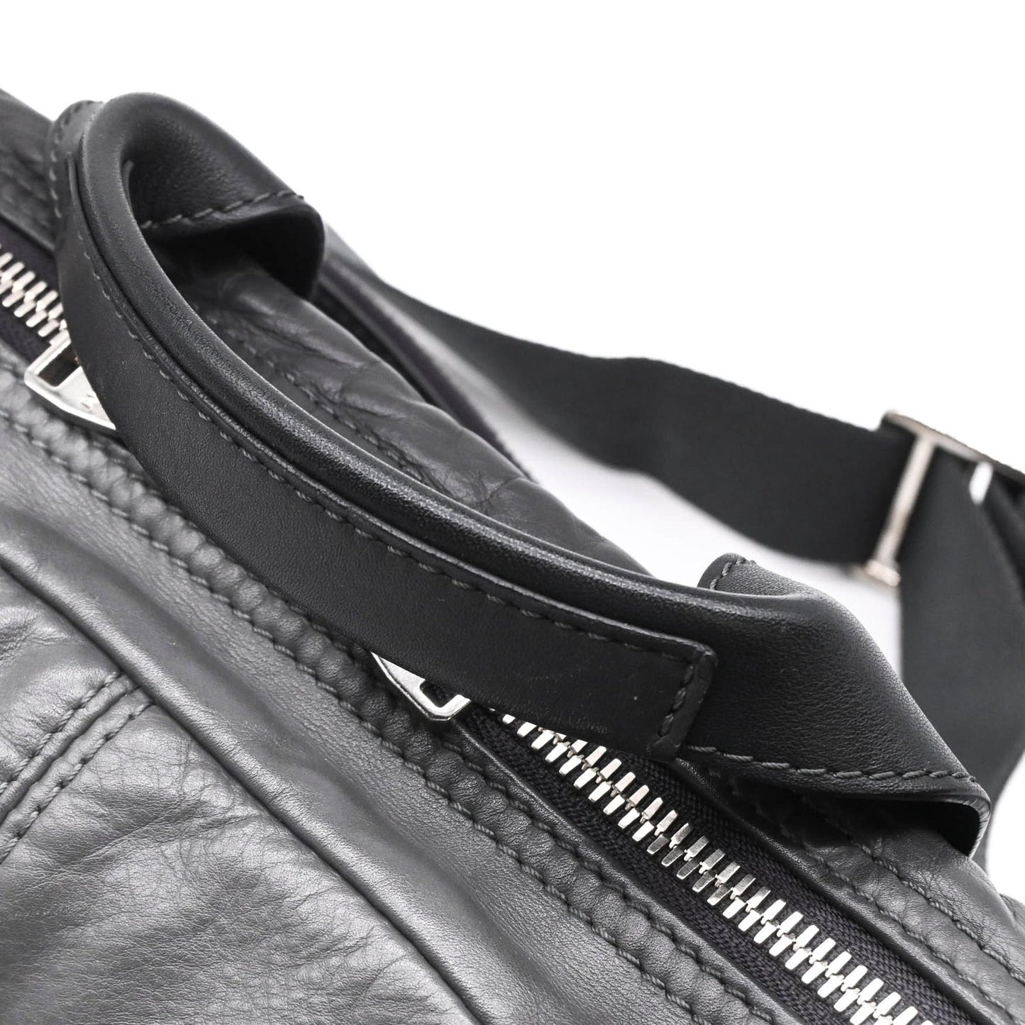 Louis Vuitton V Line Cross, Black, Leather, clutch