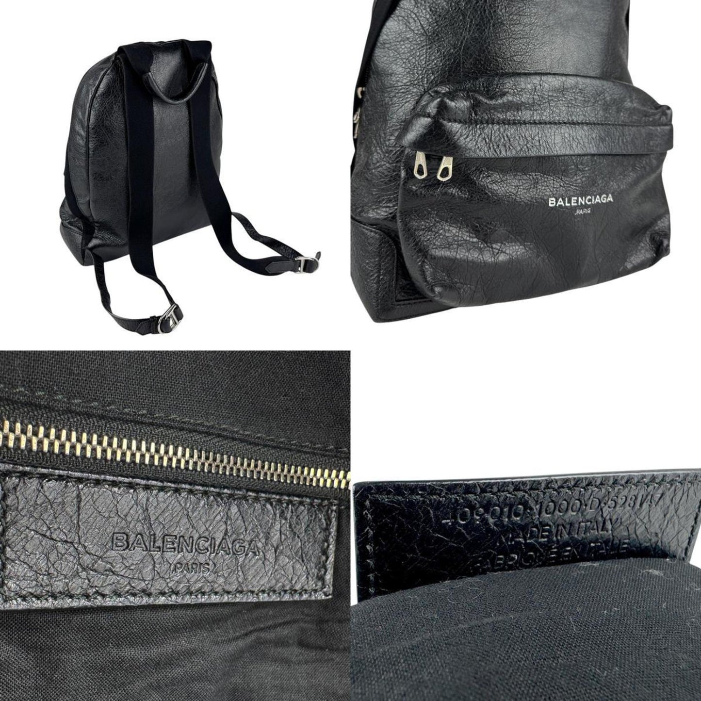 Balenciaga Explorer, Black, Leather, backpack