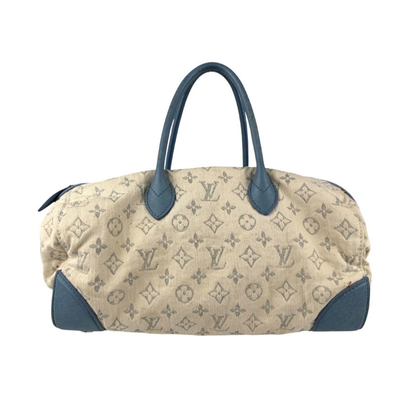 Louis Vuitton Speedy round, White, Canvas, handbag