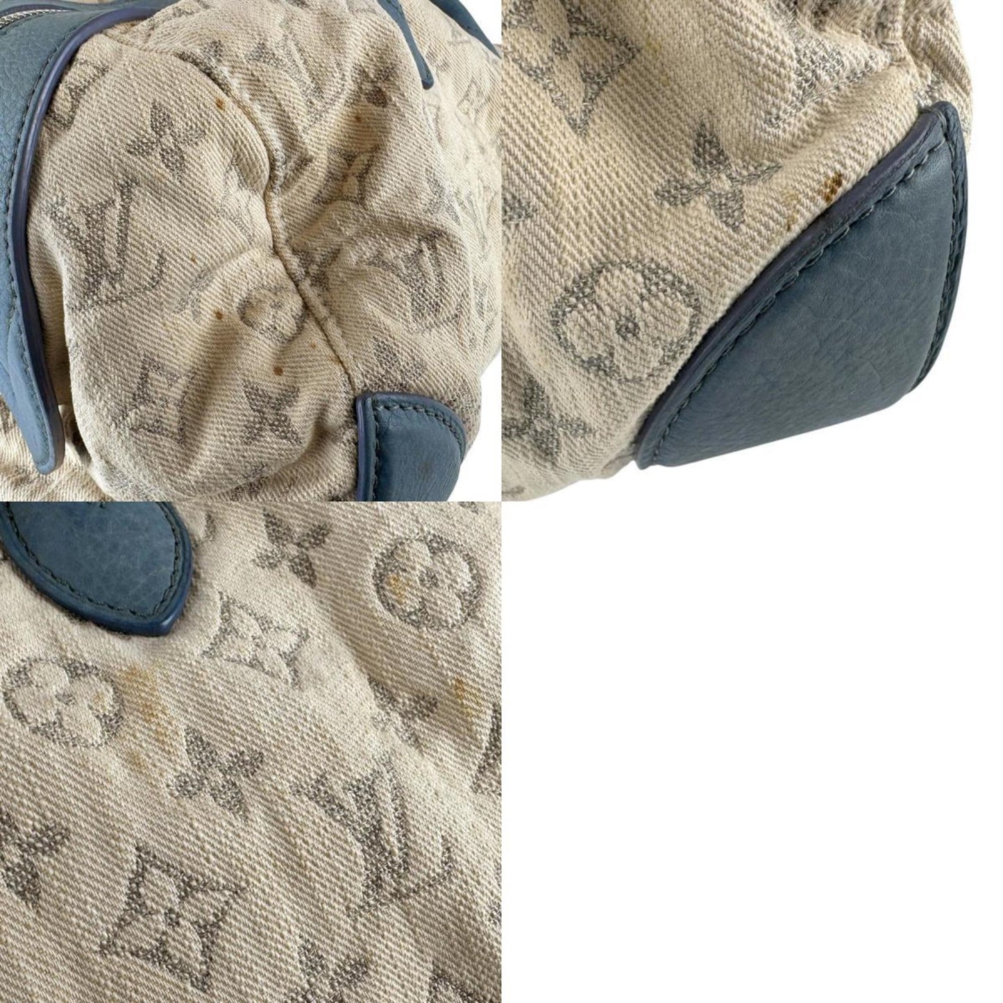 Louis Vuitton Speedy round, White, Canvas, handbag
