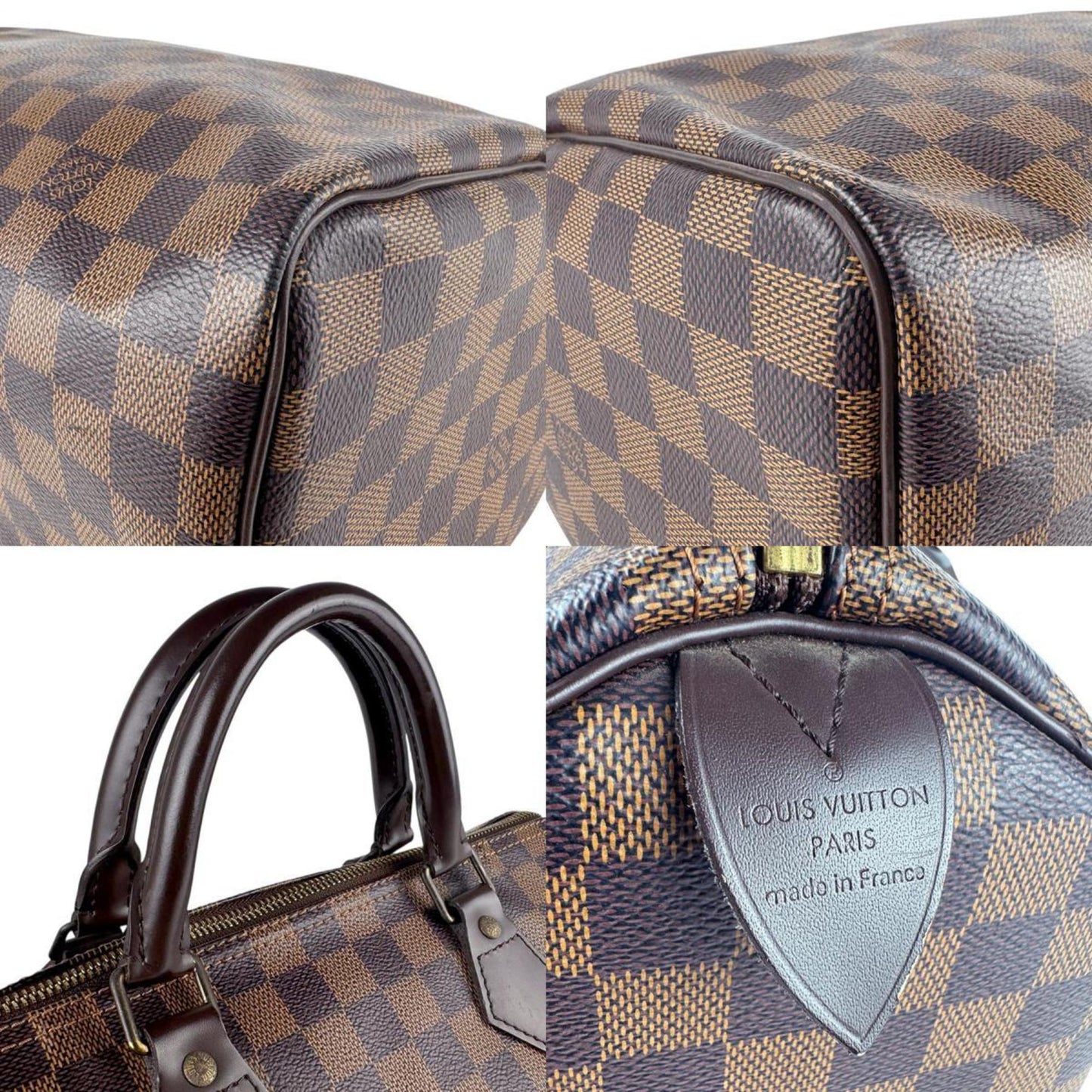 Louis Vuitton Speedy 30, Brown, Canvas, handbag