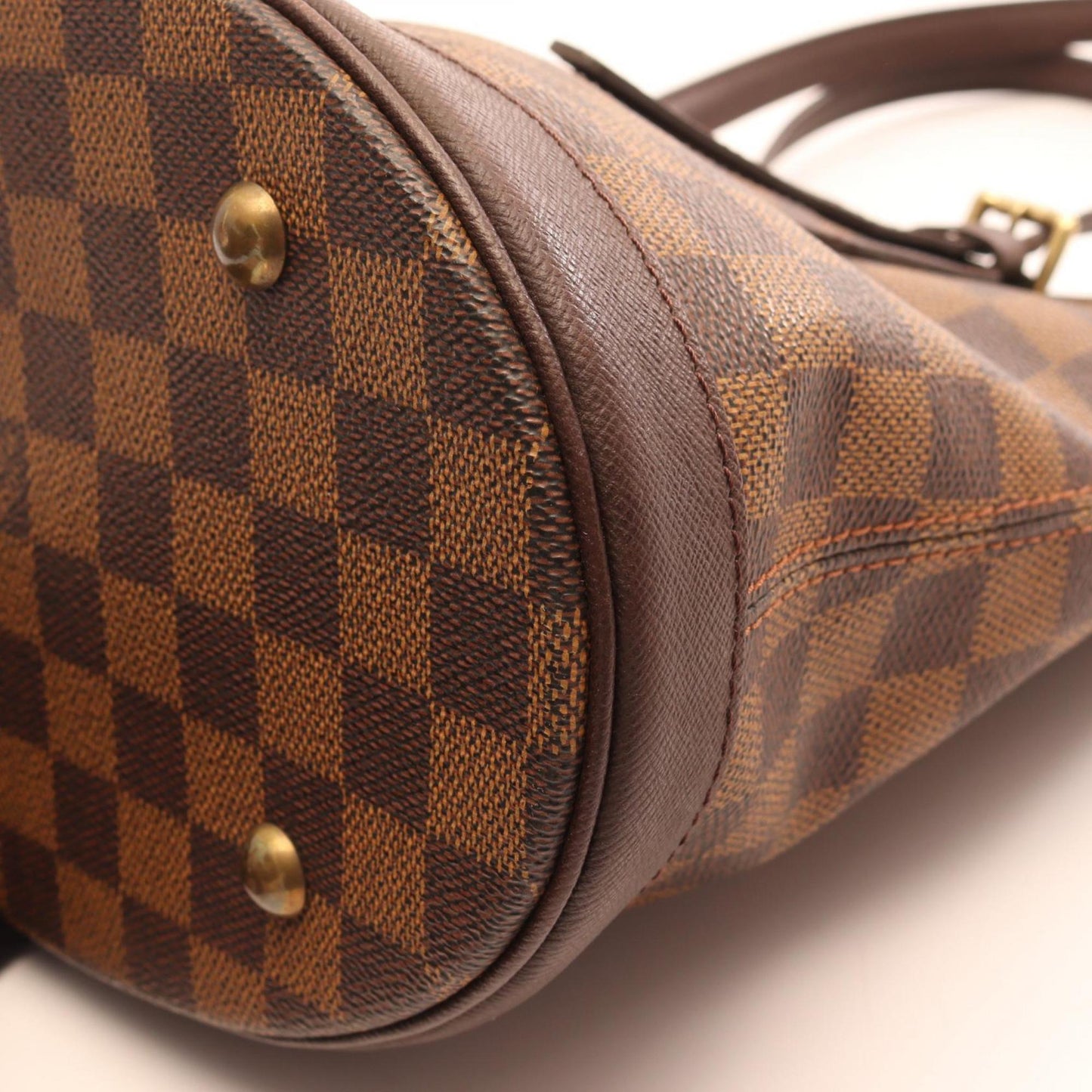 Louis Vuitton Bucket, Brown, "CANVAS, LEATHER", tote
