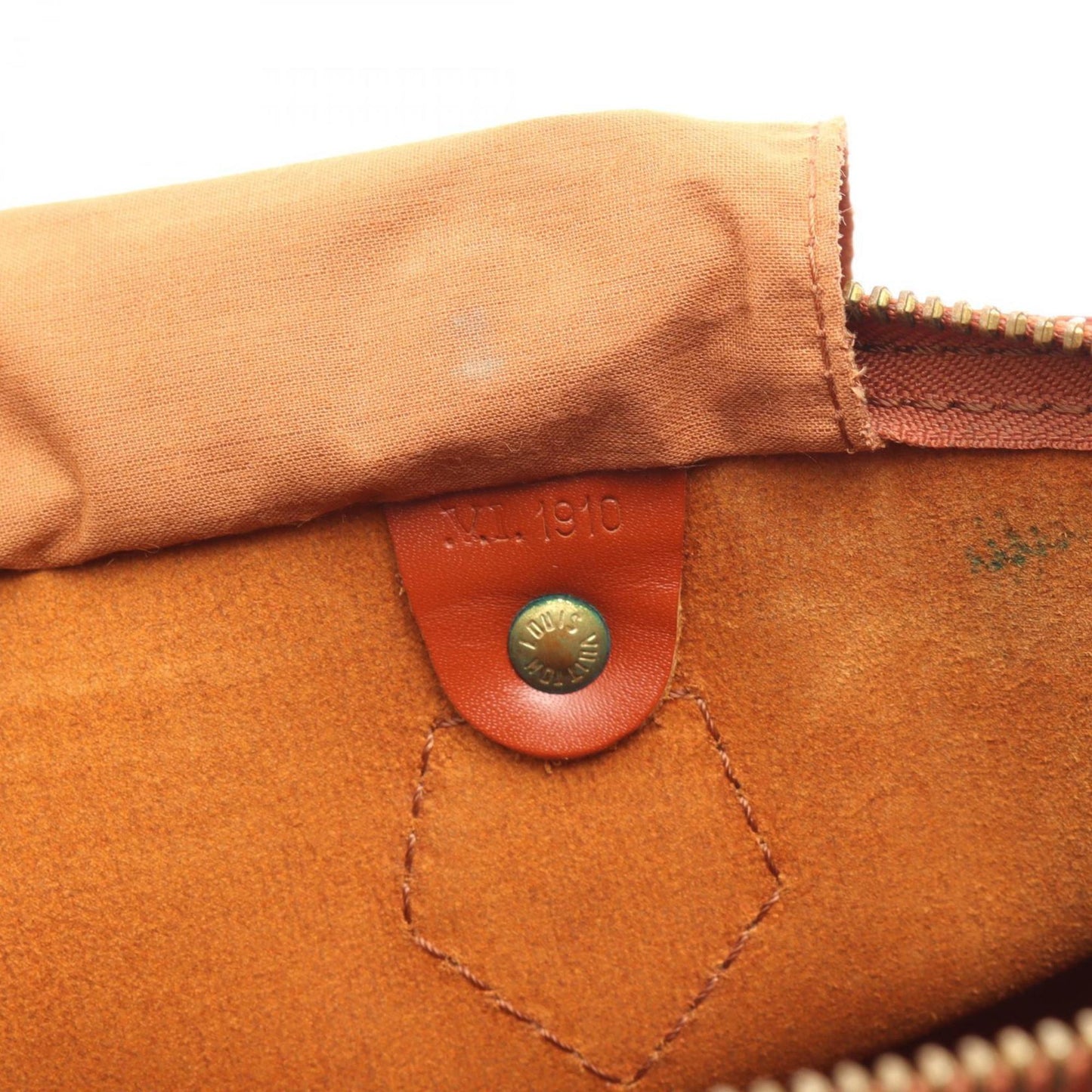 Louis Vuitton Speedy 35, Brown, Leather, handbag