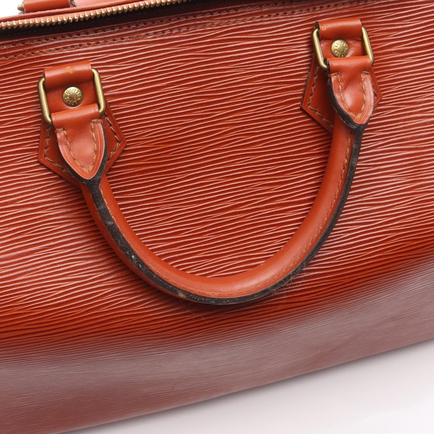 Louis Vuitton Speedy 35, Brown, Leather, handbag