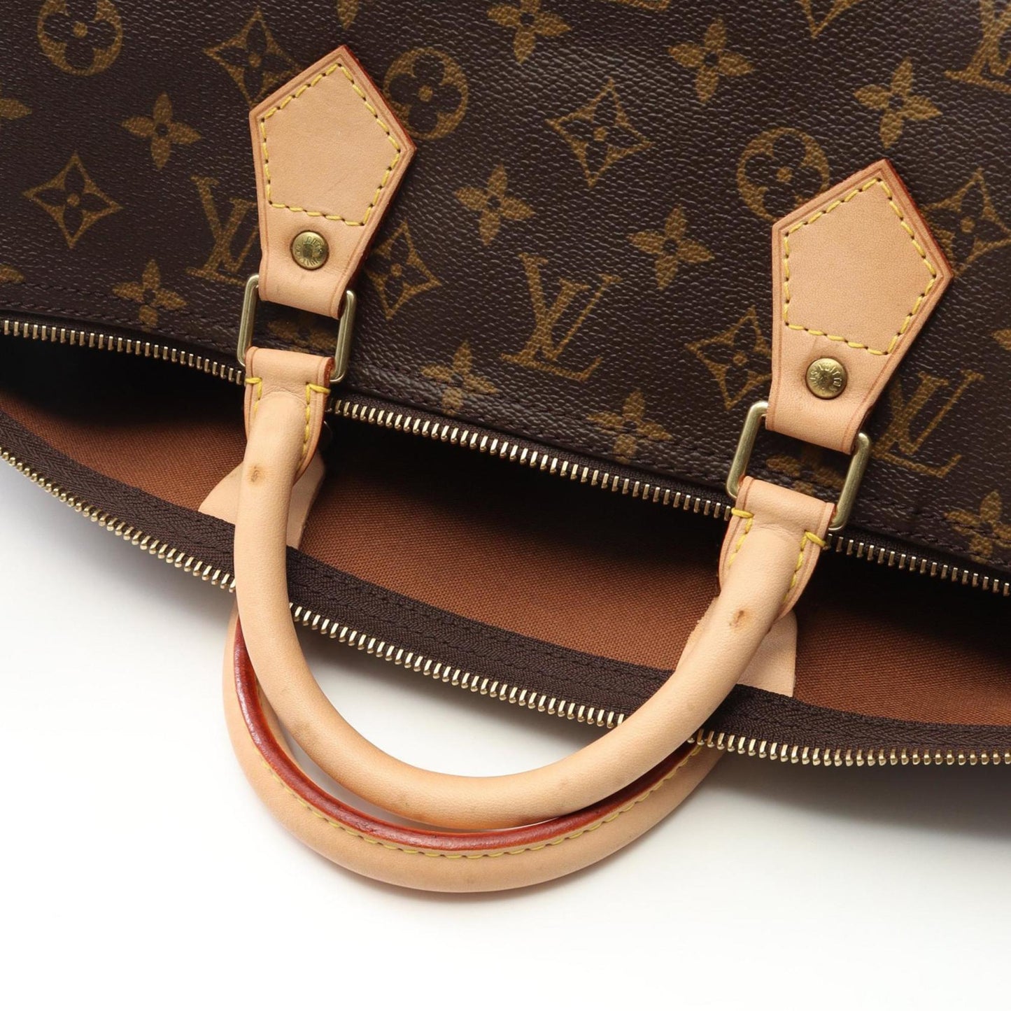 Louis Vuitton Speedy 40, Brown, Canvas, handbag