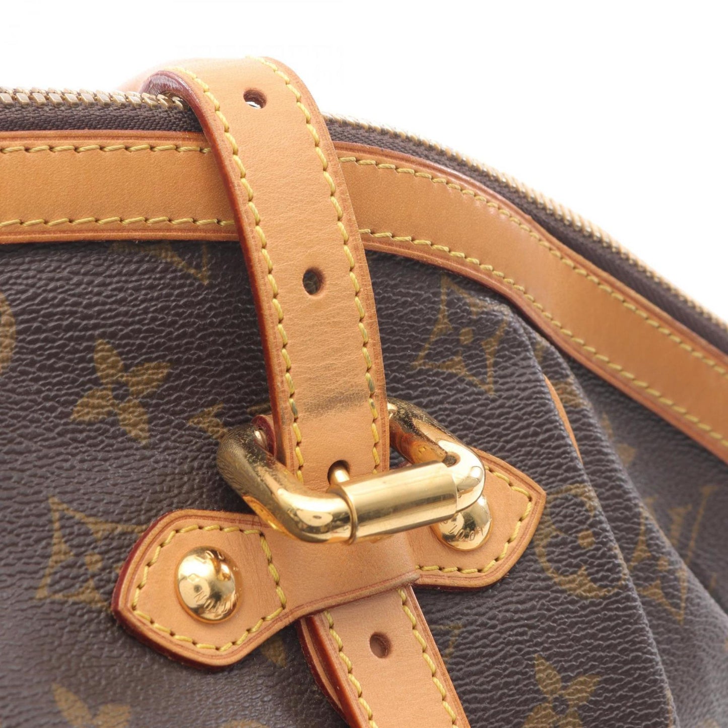 Louis Vuitton Tivoli, Brown, Canvas, handbag