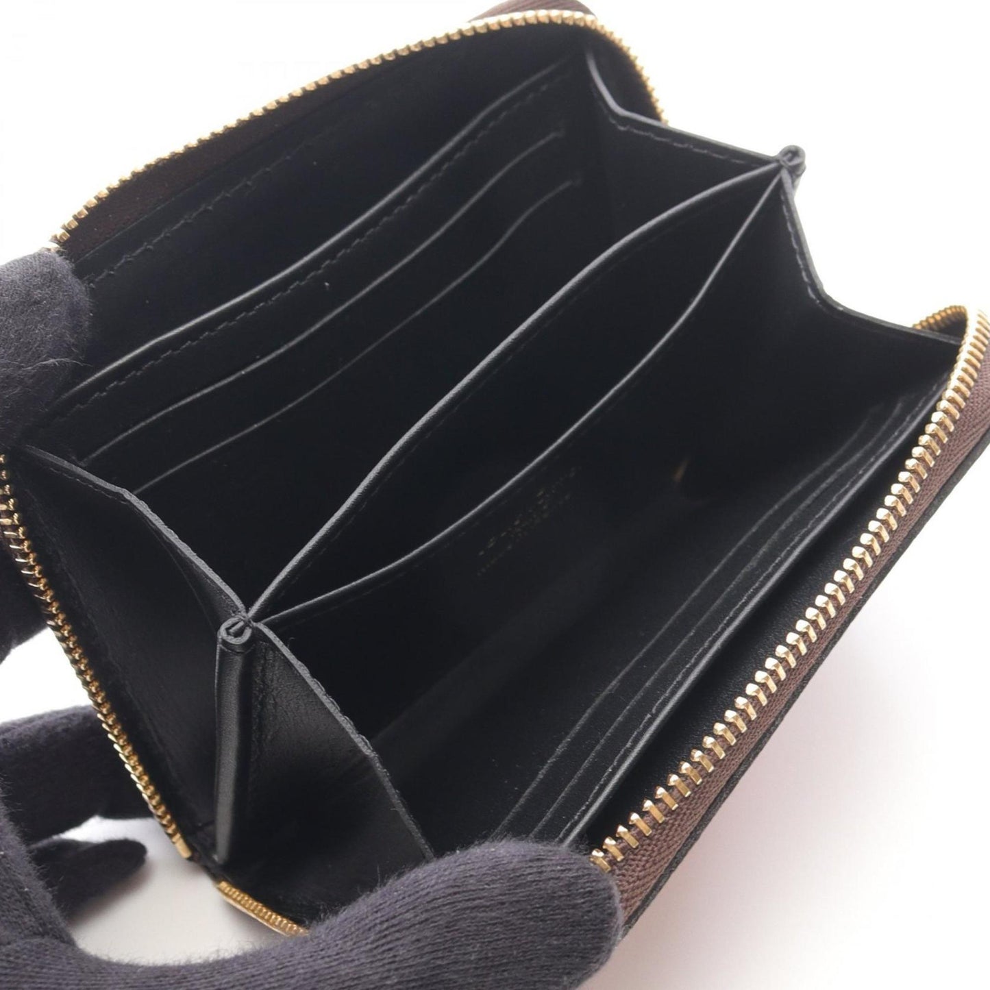 Louis Vuitton Zippy coin purse, Brown, Canvas, wallet