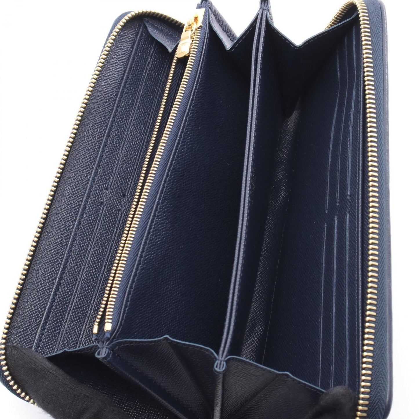 Louis Vuitton Zippy wallet, Navy, Denim - Jeans, wallet