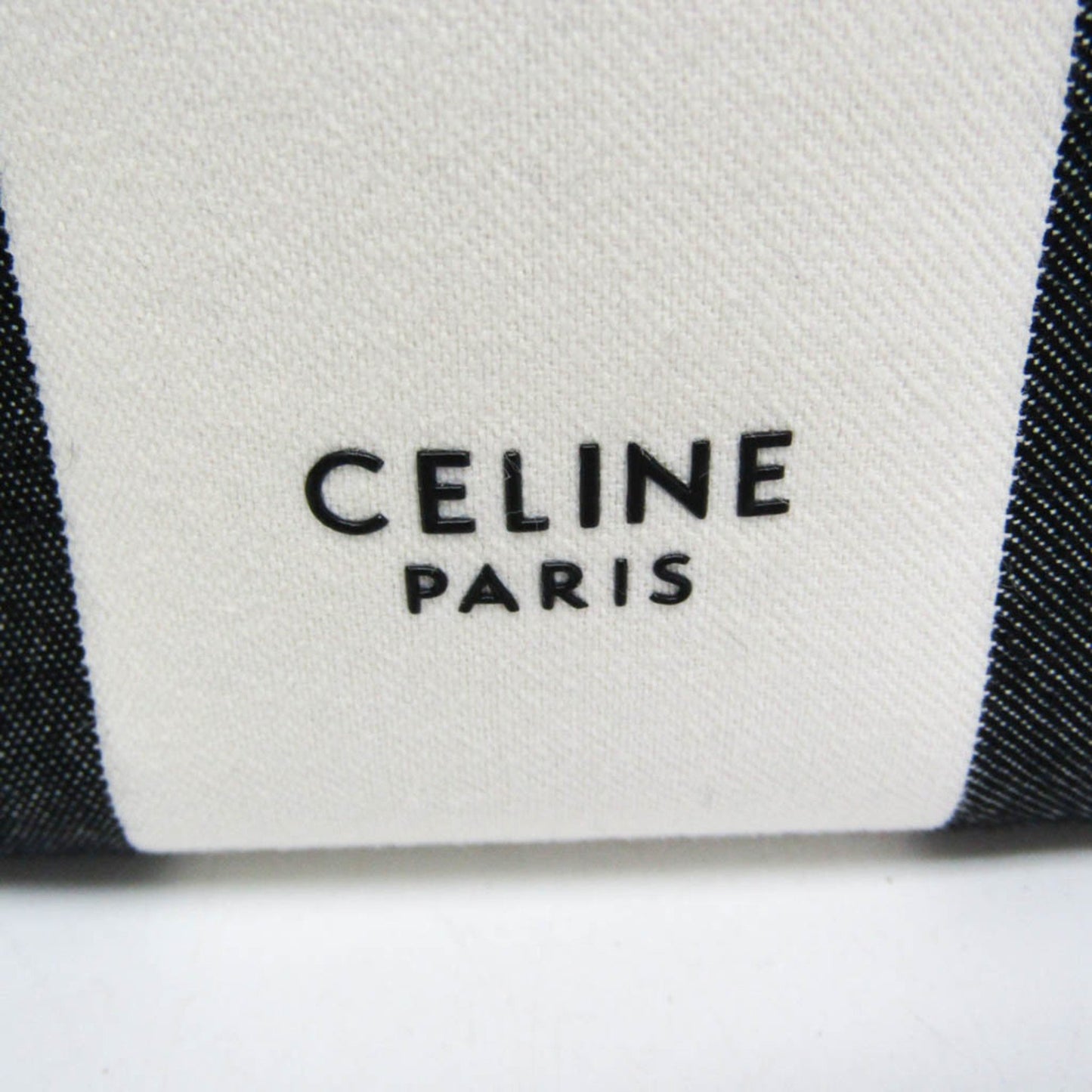 Céline Seau Sangle, White, Canvas, shoulder