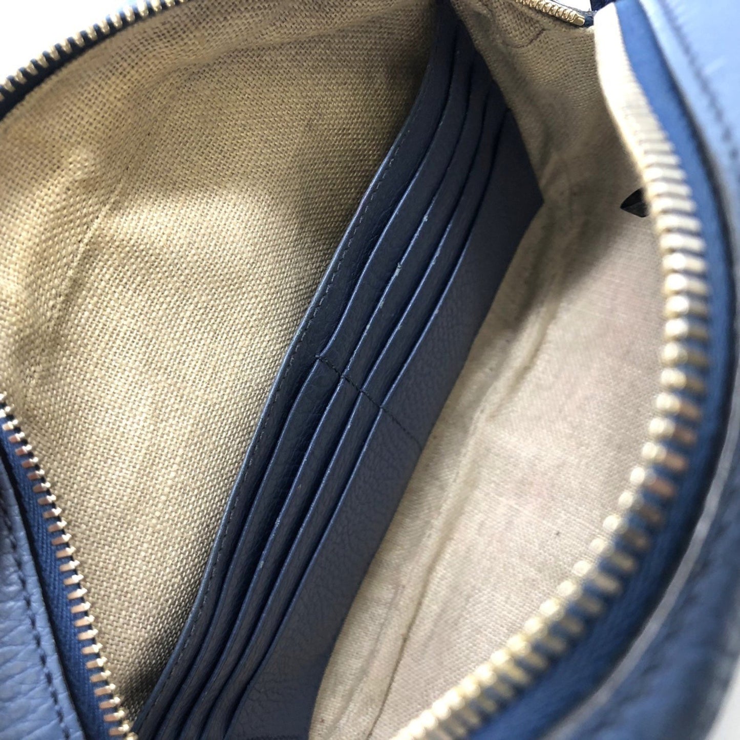 Gucci Bree, Beige, Canvas, shoulder