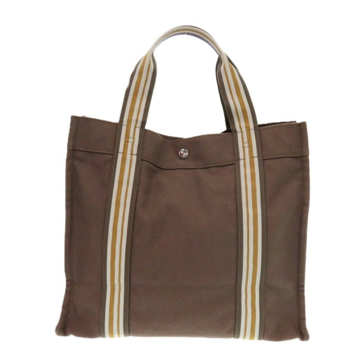 Hermès Toto, Brown, Canvas, tote