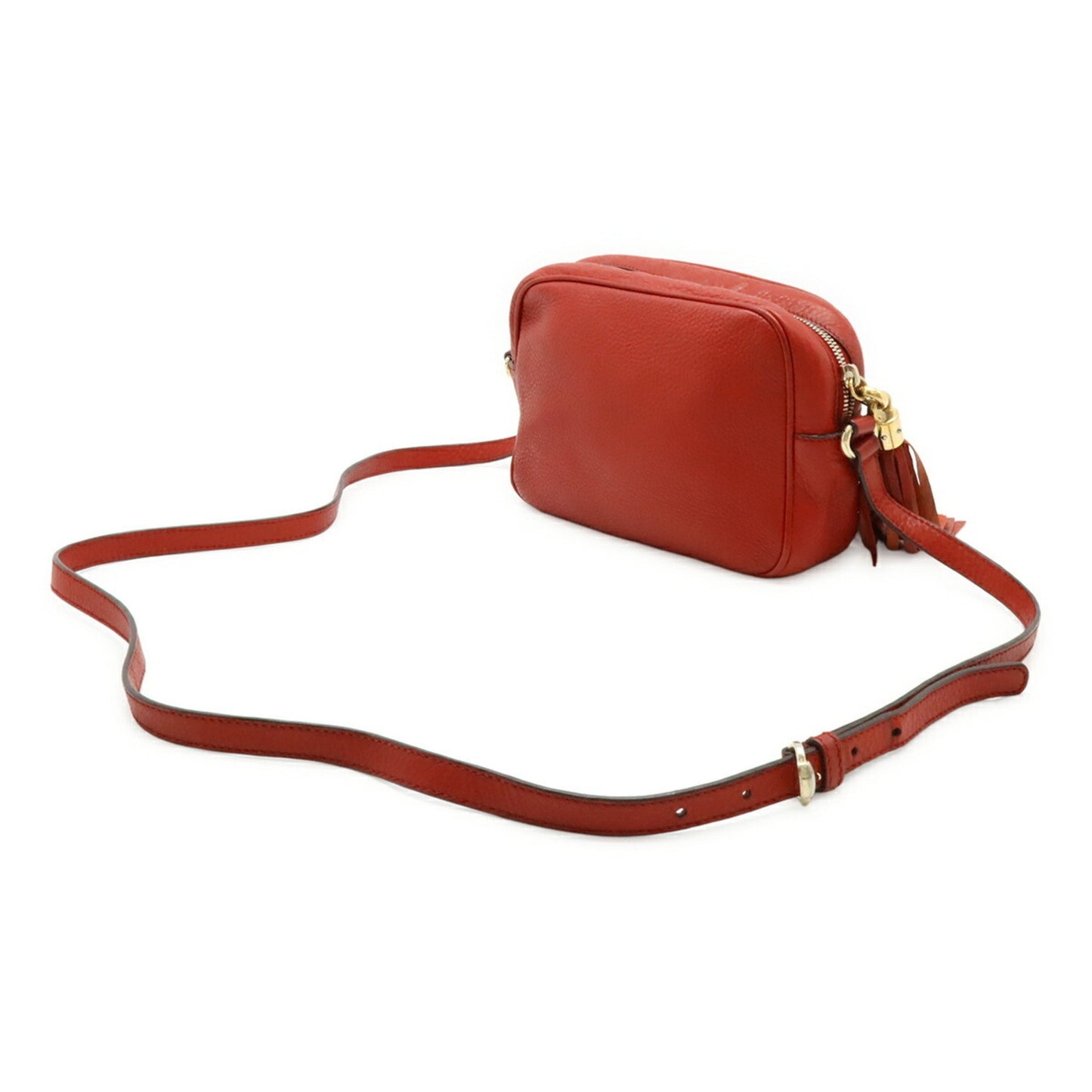 Gucci Soho, Red, Leather, shoulder