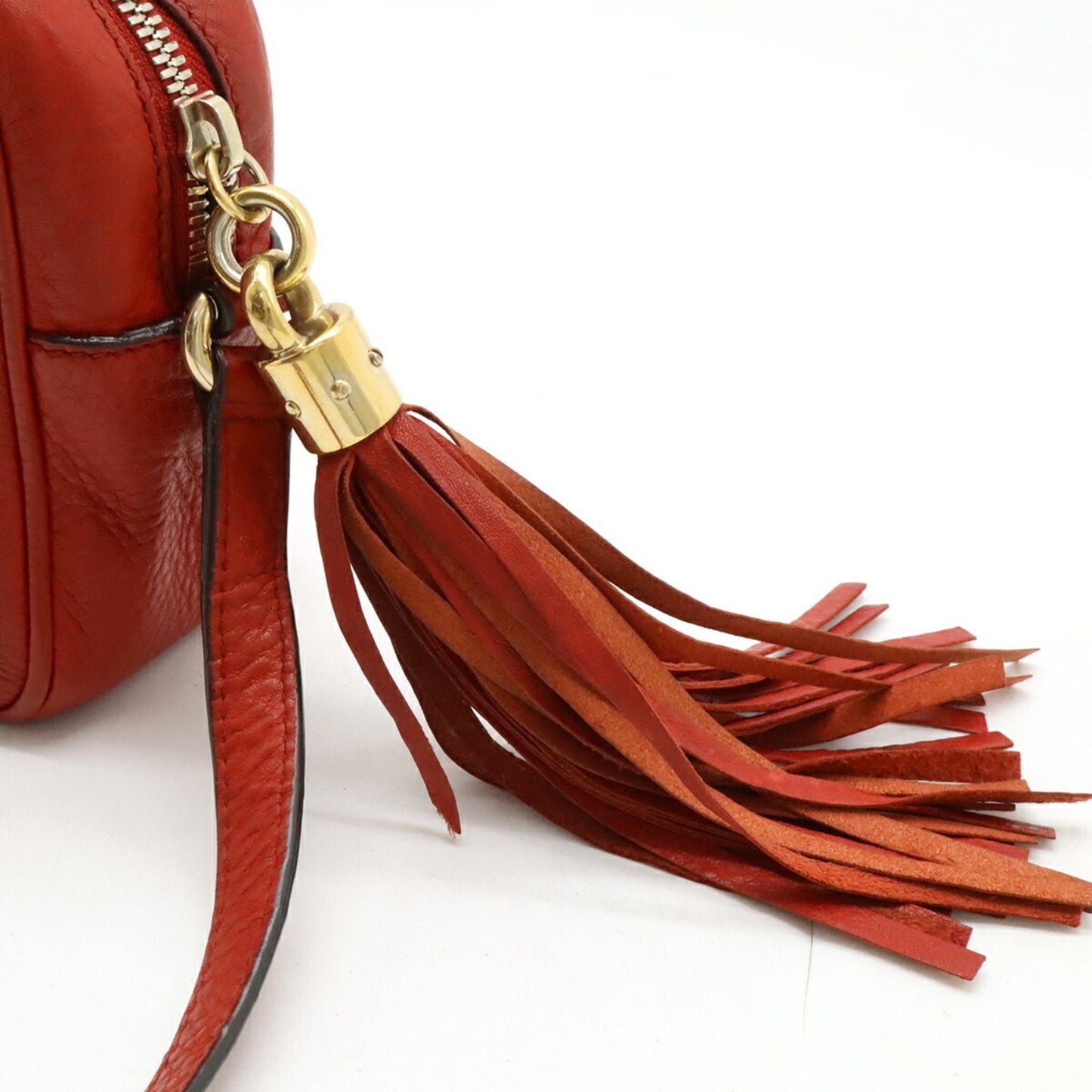 Gucci Soho, Red, Leather, shoulder