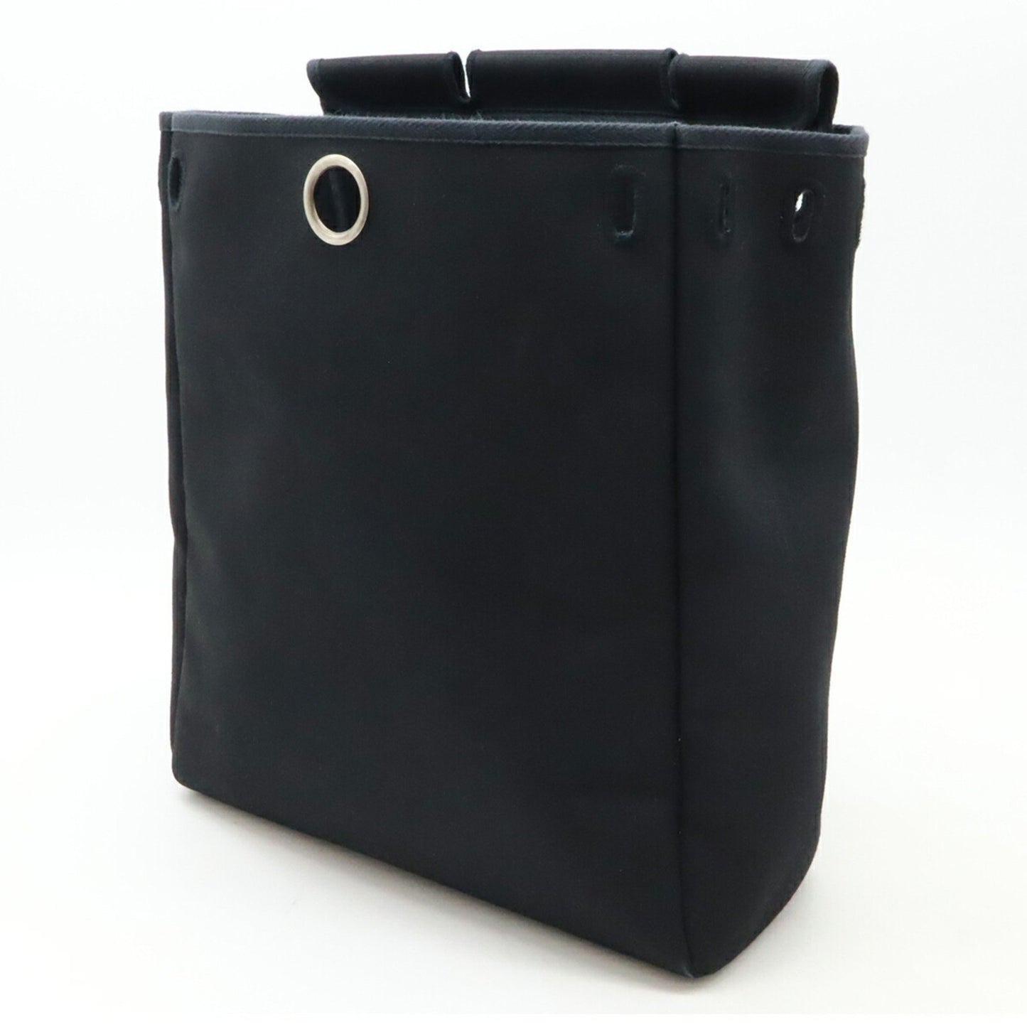 Hermès Herbag, Black, Canvas, backpack