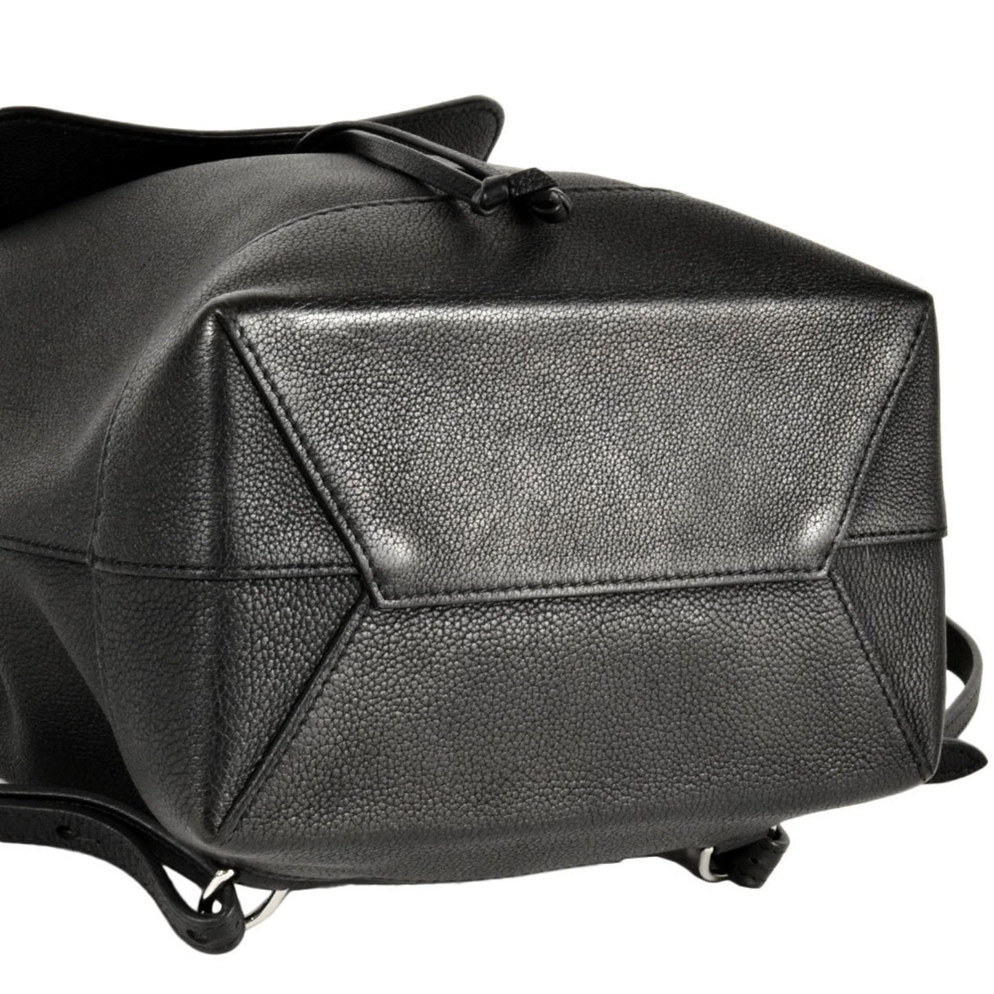 Louis Vuitton Lockme, Black, Leather, backpack