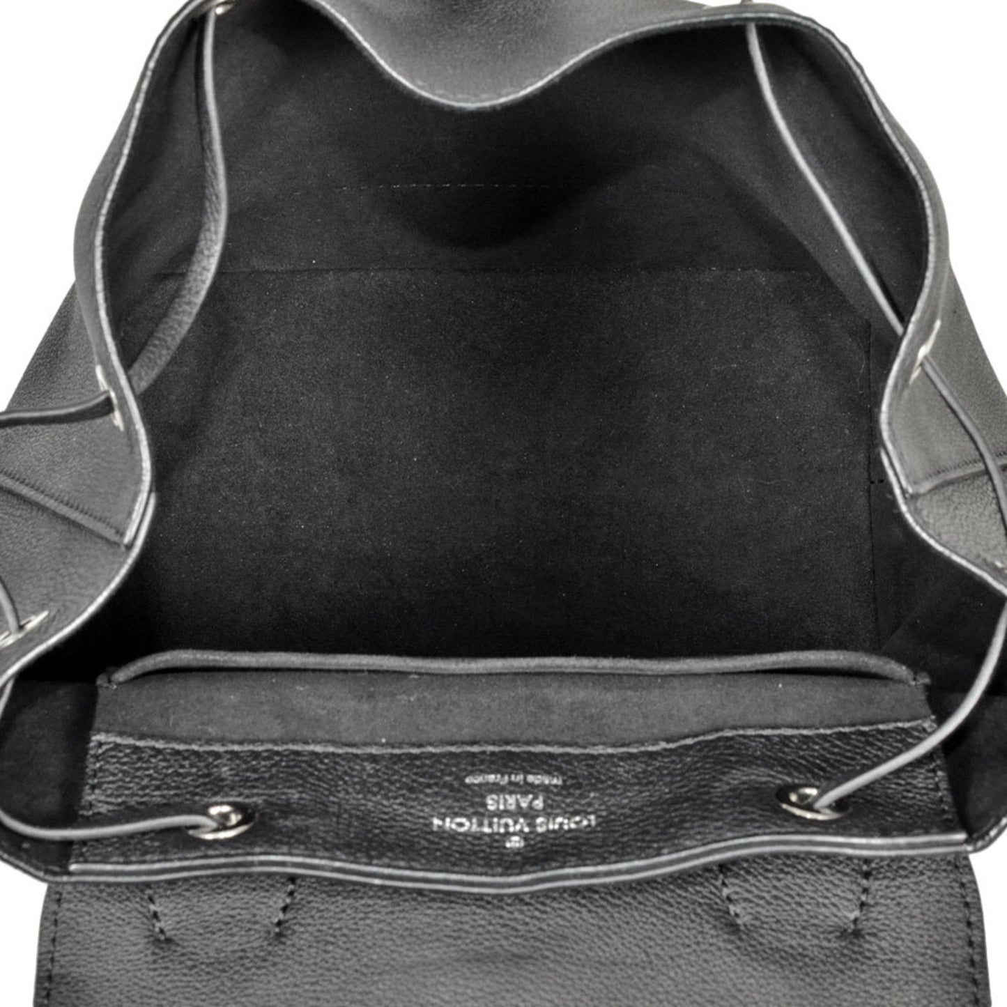 Louis Vuitton Lockme, Black, Leather, backpack
