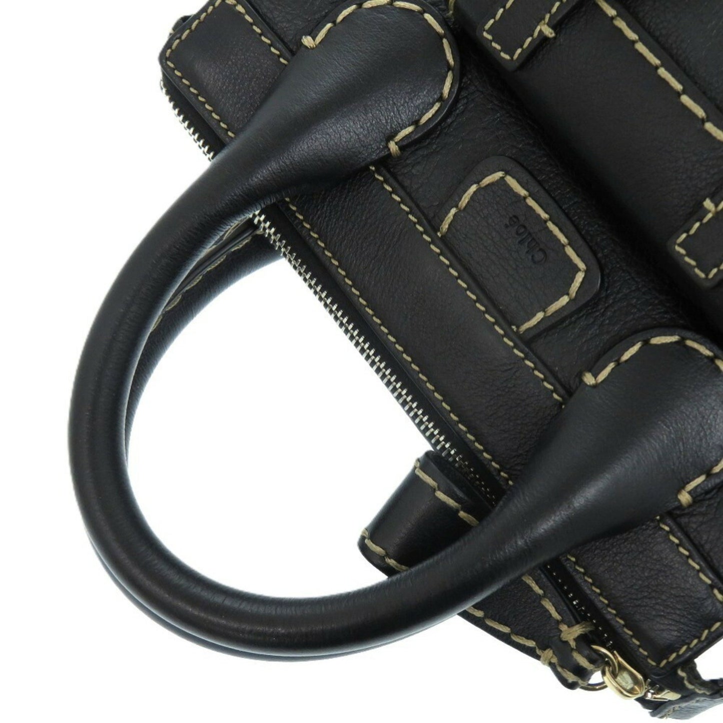 Chloé Edith, Black, Leather, shoulder
