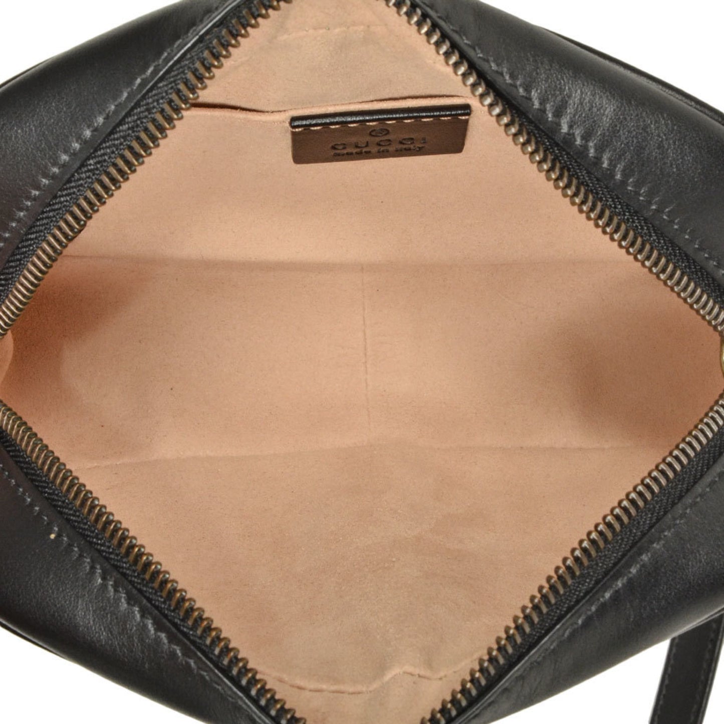 Gucci GG Marmont, Black, Leather, shoulder
