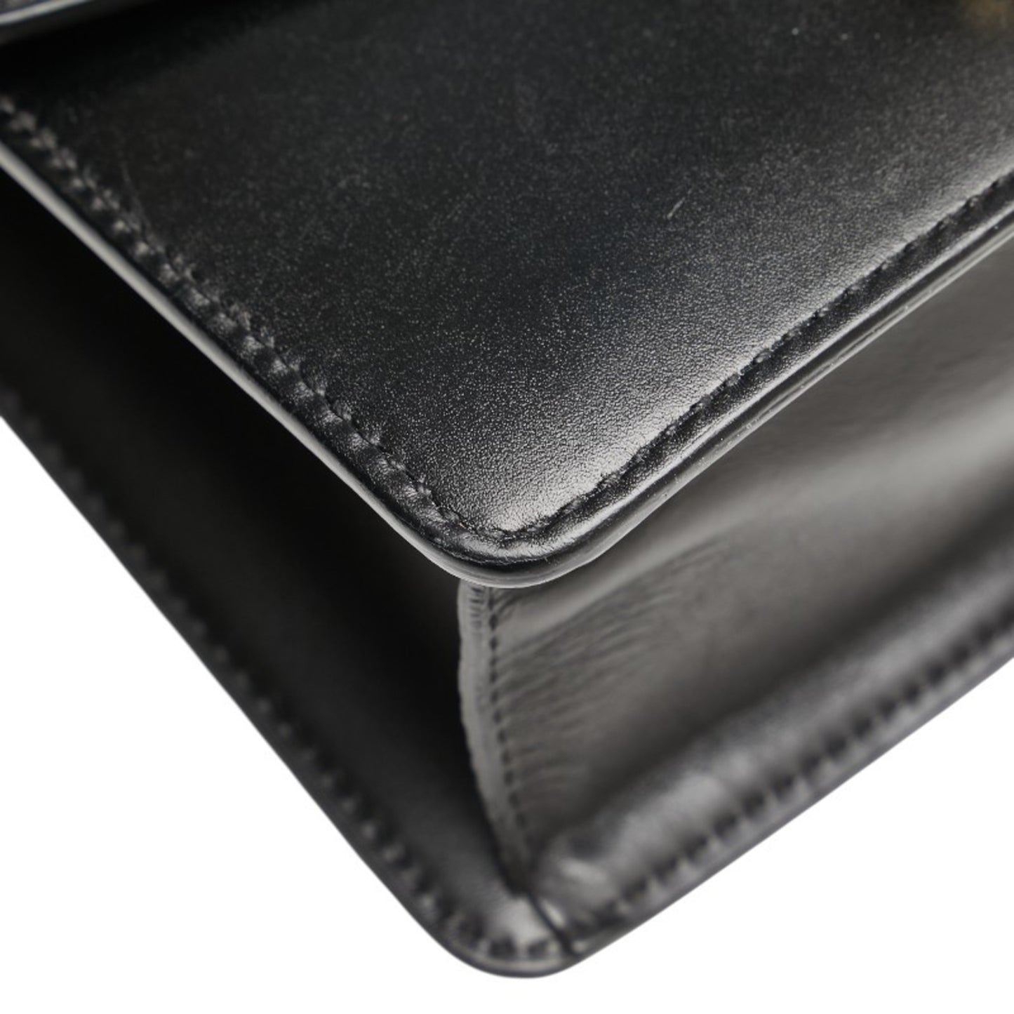 Gucci Sylvie, Black, Leather, shoulder