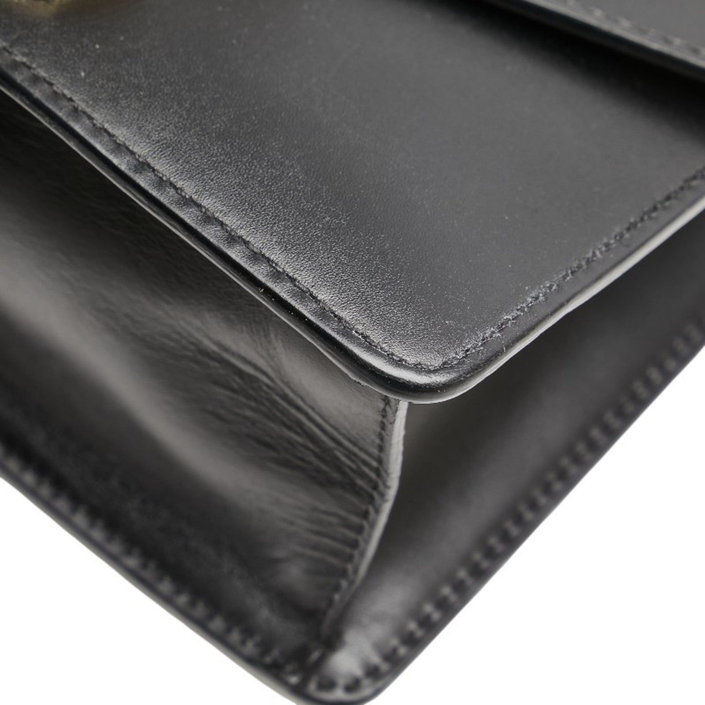 Gucci Sylvie, Black, Leather, shoulder