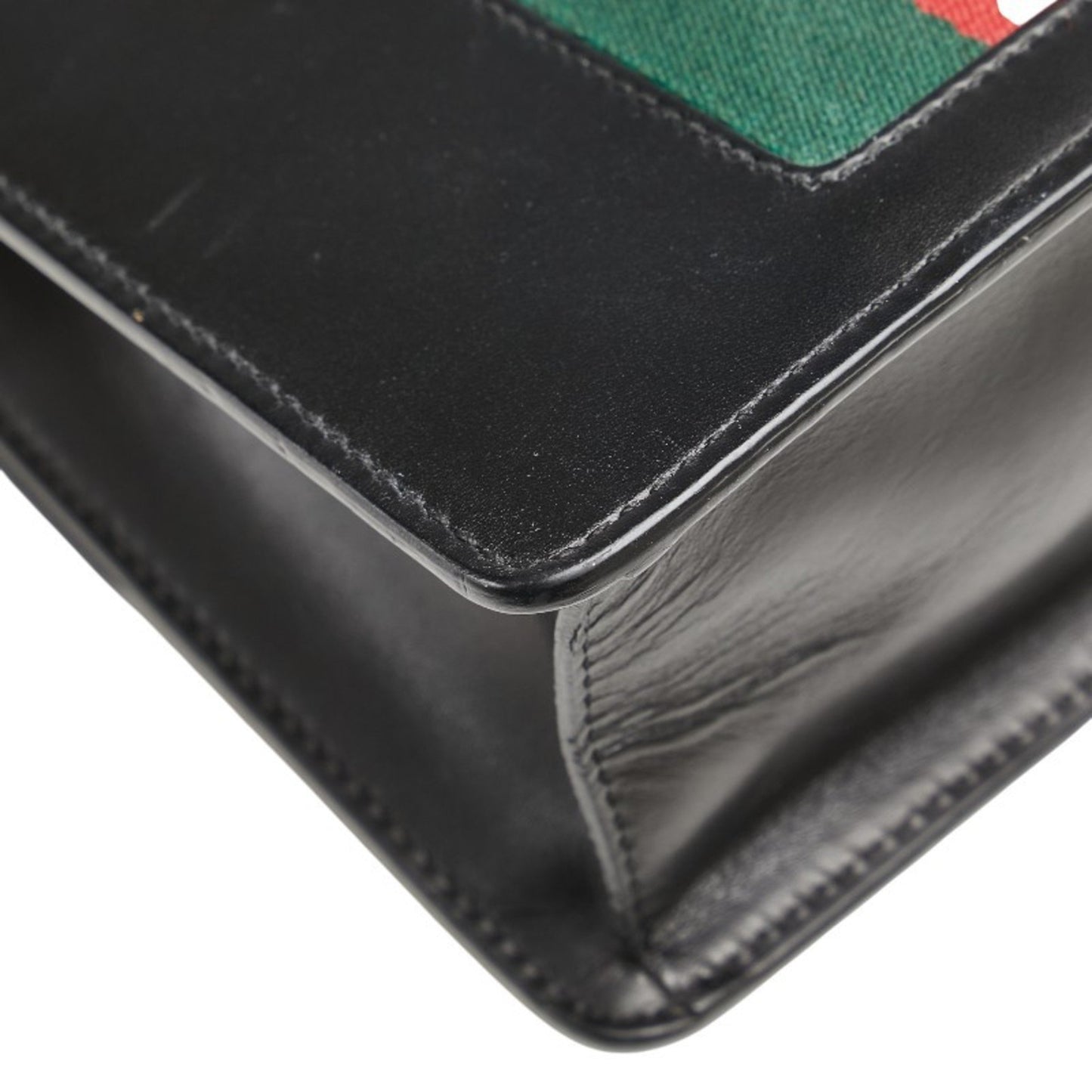 Gucci Sylvie, Black, Leather, shoulder