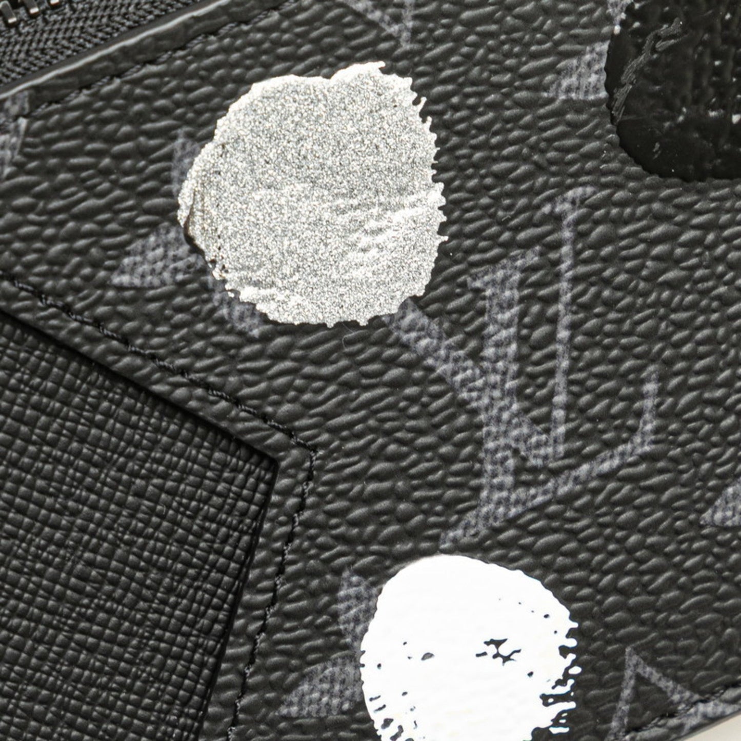 Louis Vuitton Card case, Black, Leather, wallet