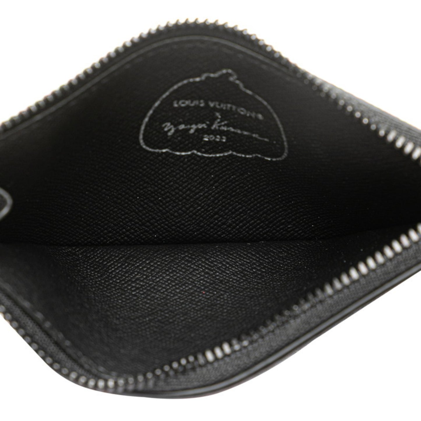 Louis Vuitton Card case, Black, Leather, wallet