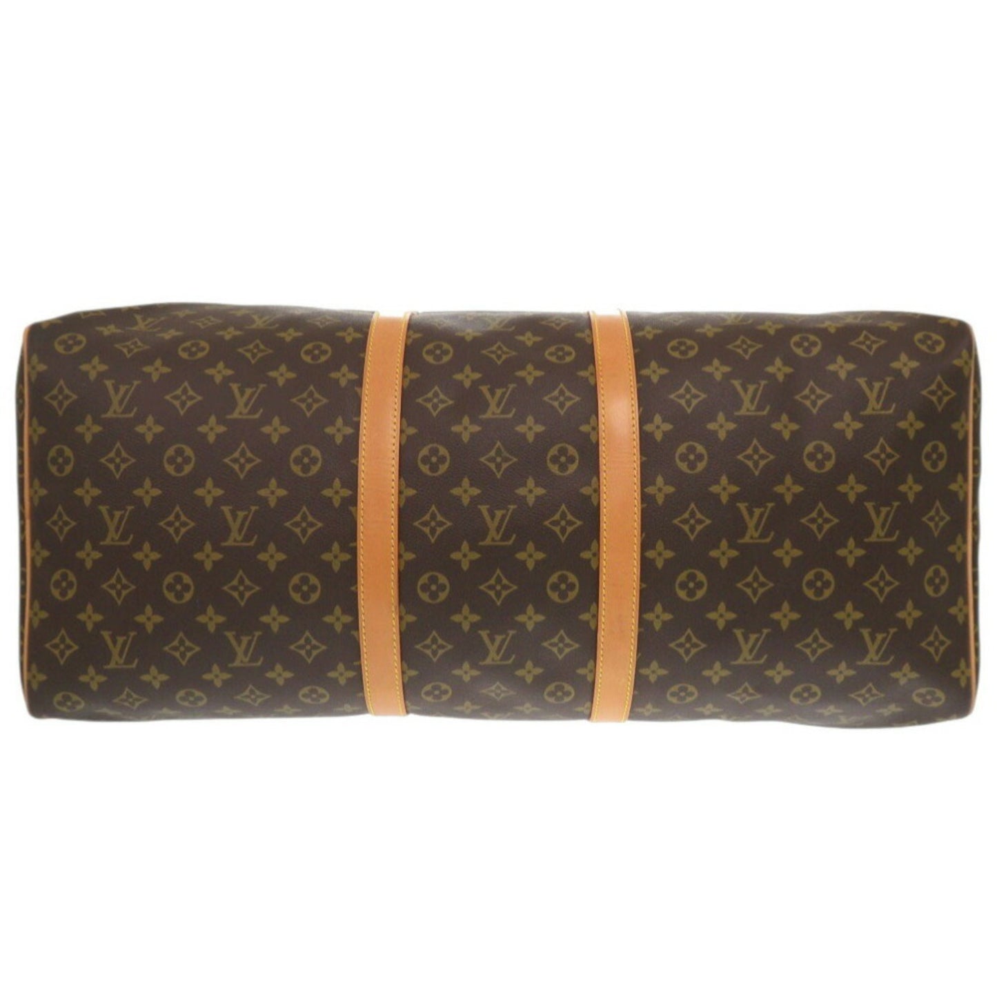 Louis Vuitton Keepall 60, Brown, Canvas, travel