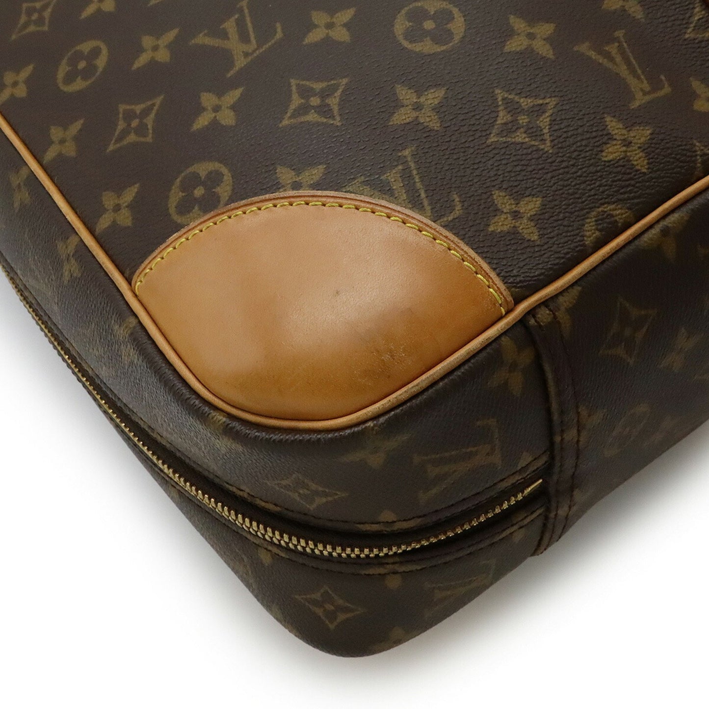 Louis Vuitton Sirius, Brown, Canvas, travel
