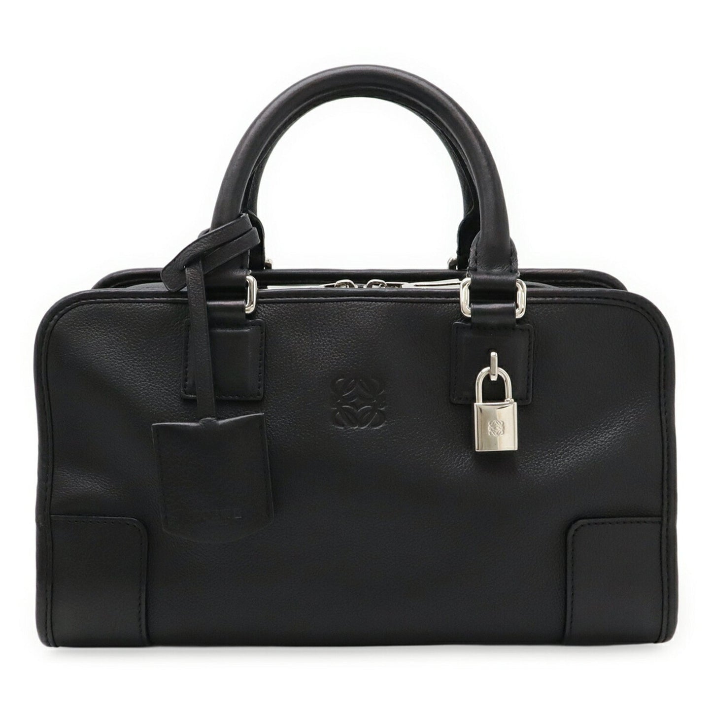 Loewe Amazona, Black, Leather, handbag